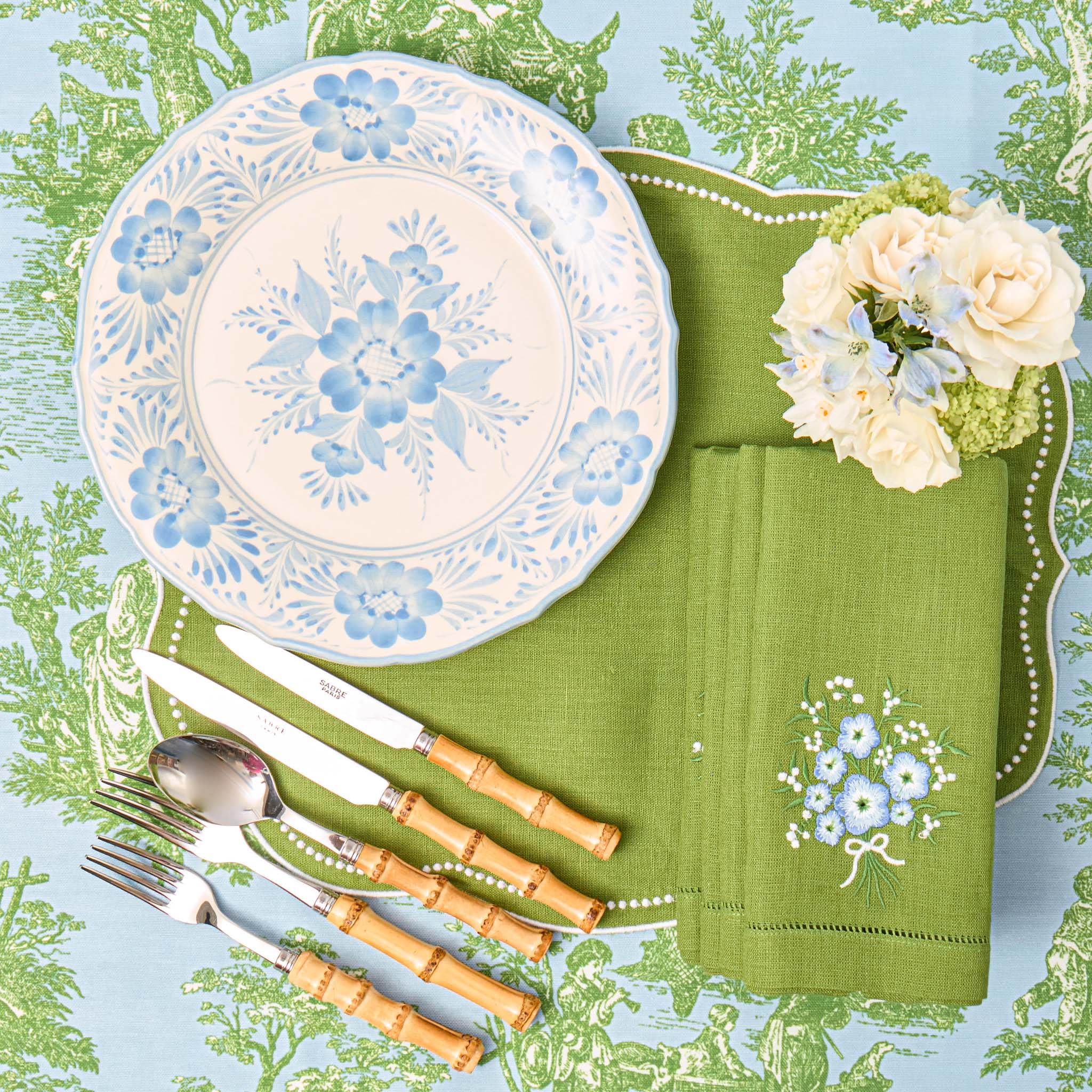 Blue Pandora Starter & Dinner Plates (Set of 8) - Image 5