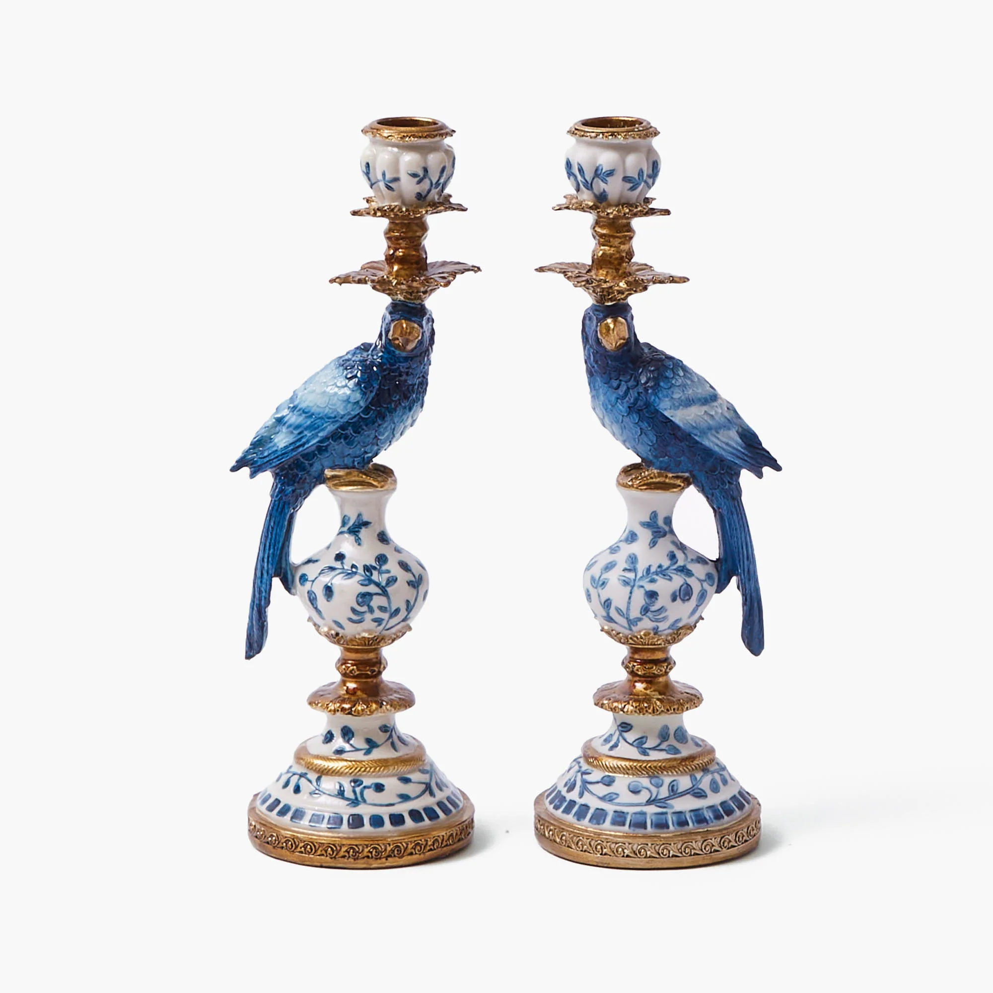 Blue Parrot Candle Holders (Pair) - Image 14