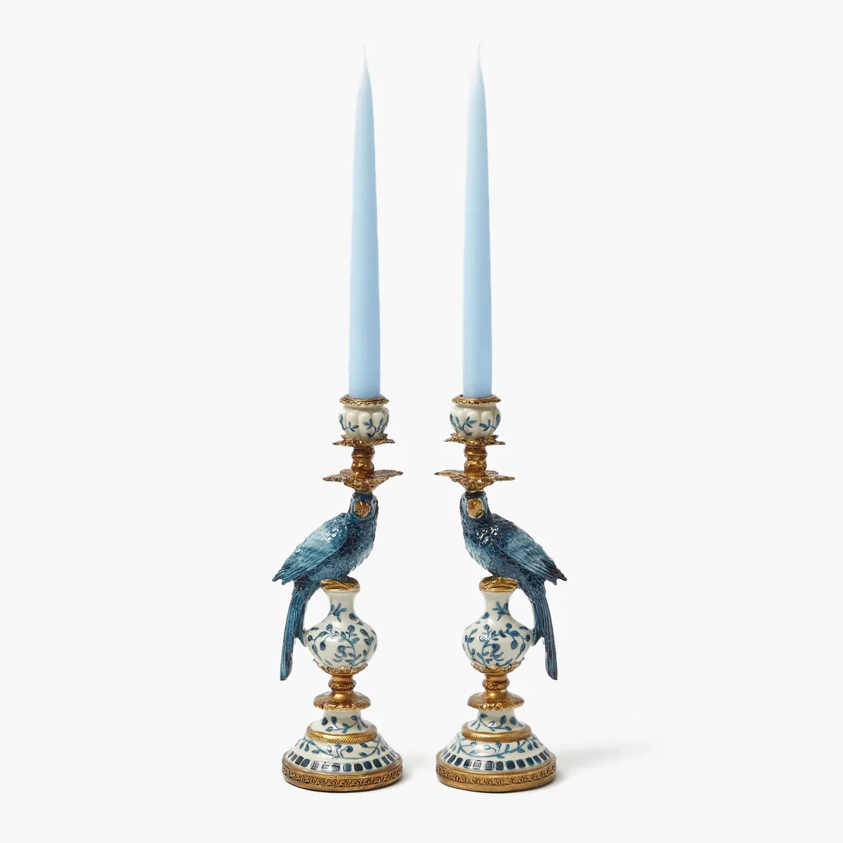 Blue Parrot Candle Holder Set - Image 24
