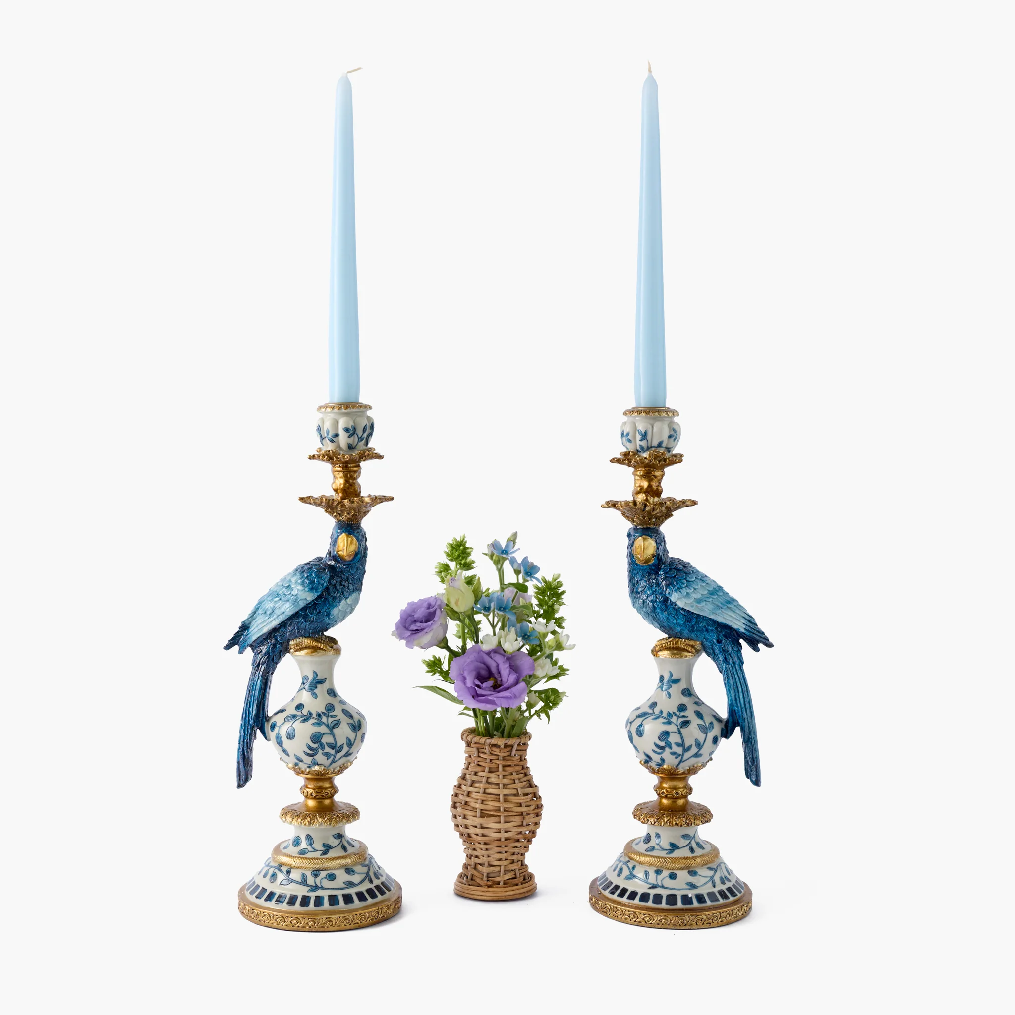 Soft Blue Candles (Set of 8) - Image 7
