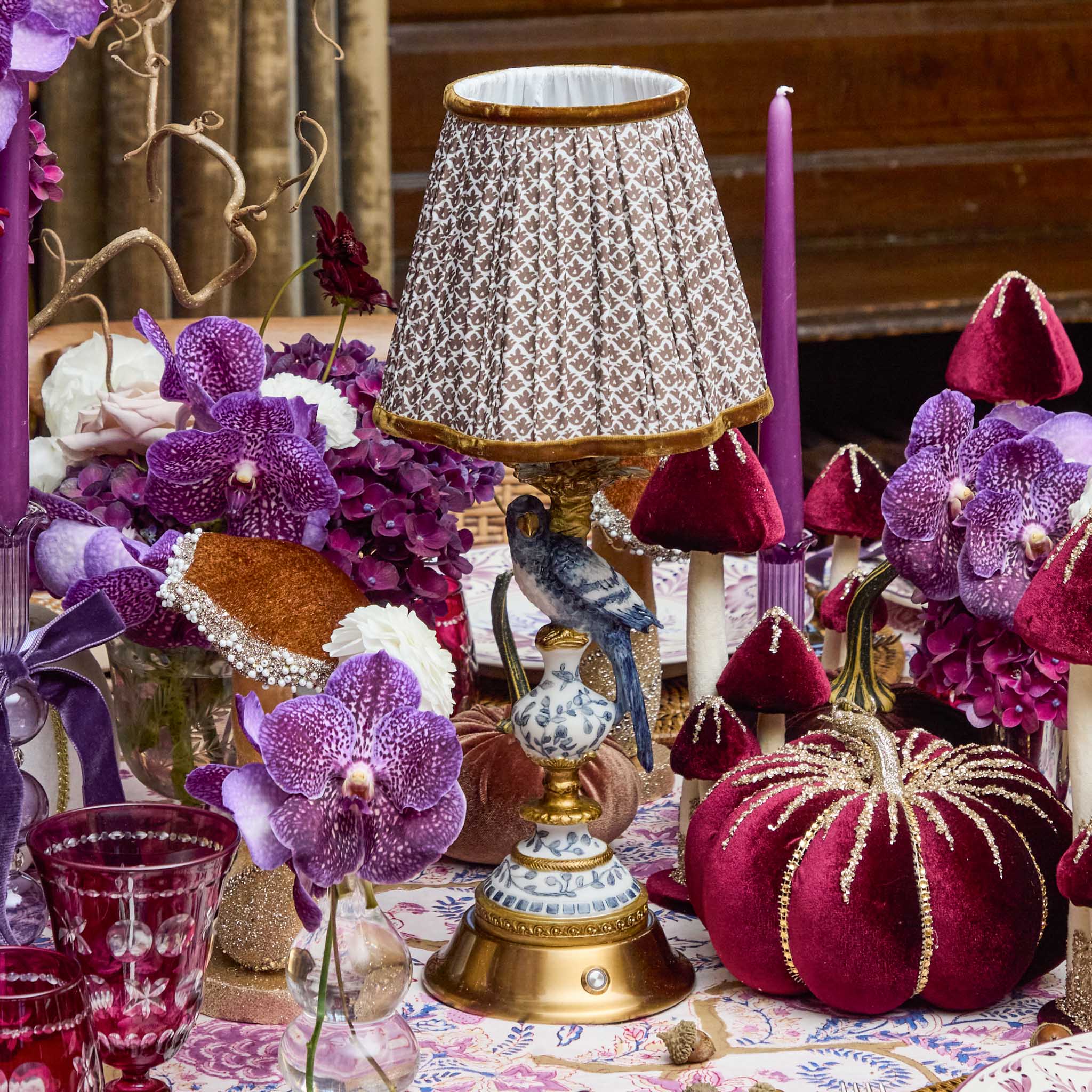 Chocolate Lotus Lampshade (18cm) - Image 6