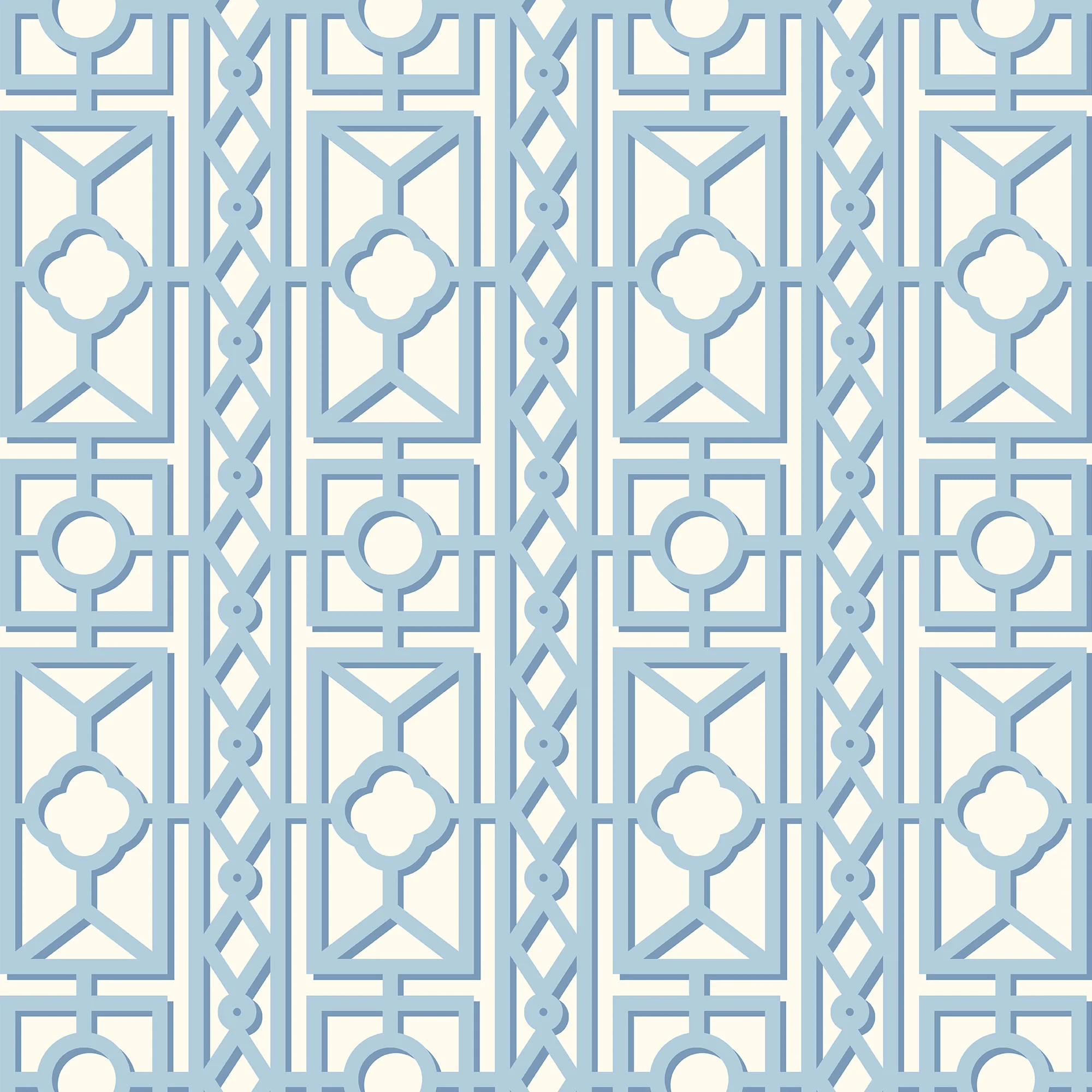 Blue Pavilion Wallpaper