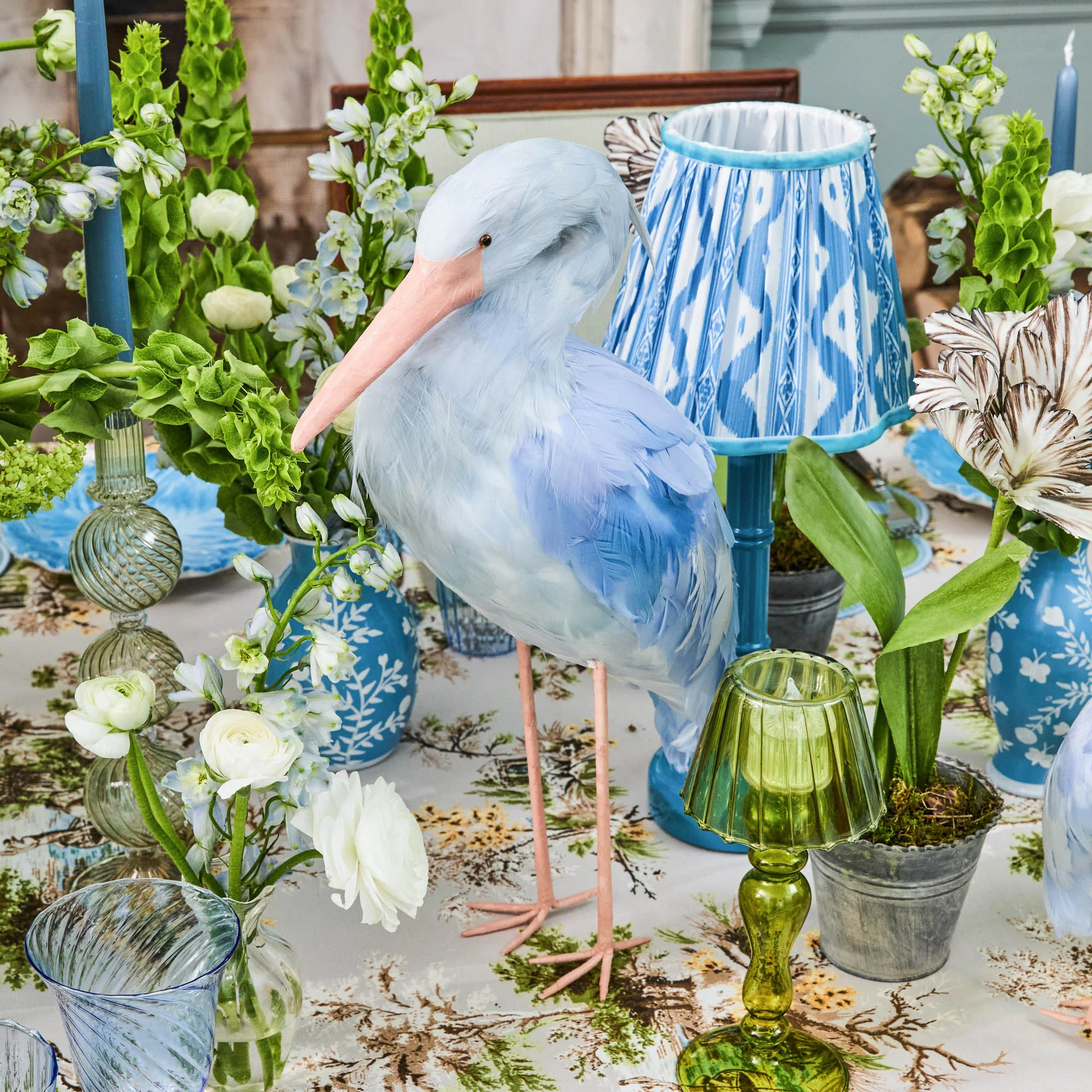Blue Saskia Stork (Pair) - 44cm - Image 9