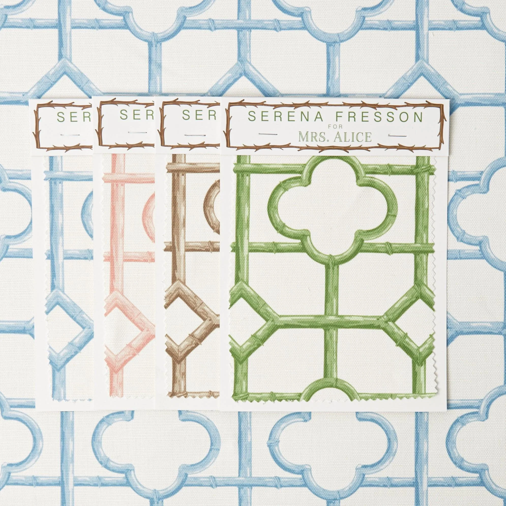 Blue Shaded Bamboo Fabric - Image 5