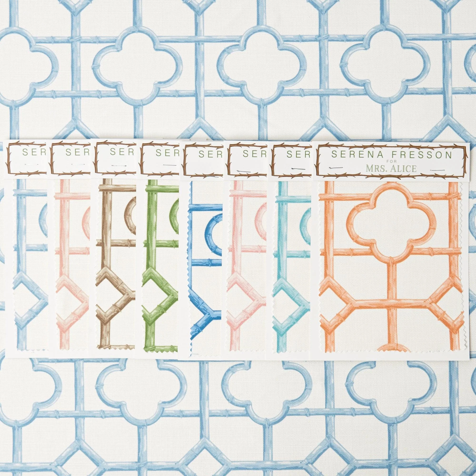 Blue Shaded Bamboo Fabric - Image 7