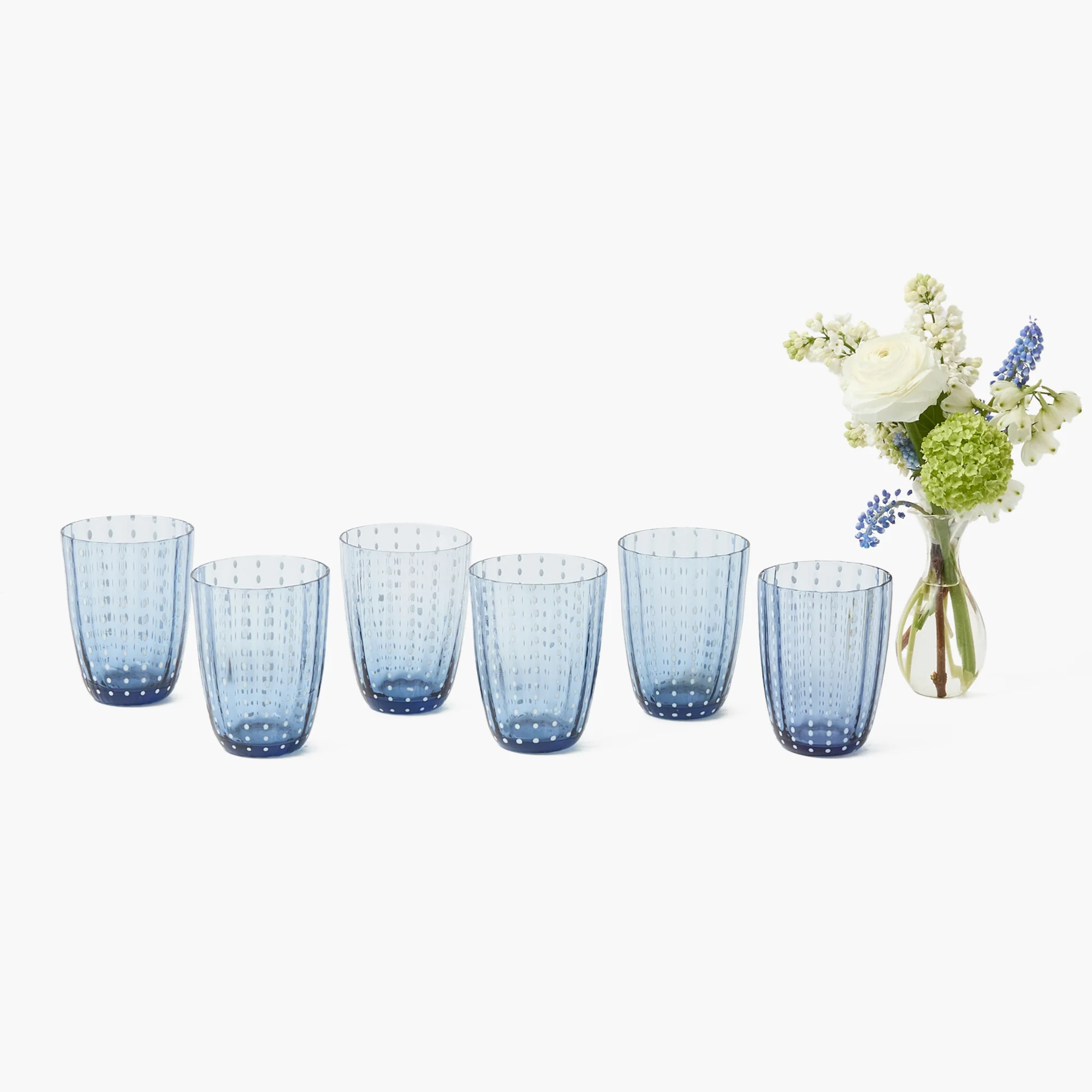Blue Speckle Water Glasses (Set of 6) - Image 12
