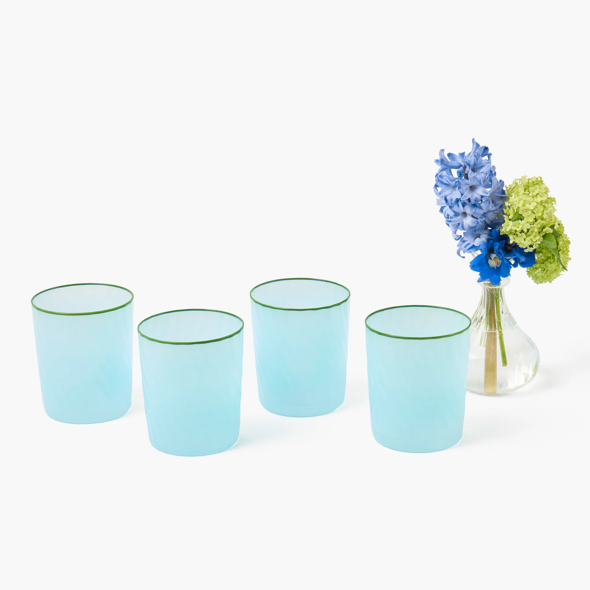 Blue Swirl Water Glasses (Set of 4) - Image 8