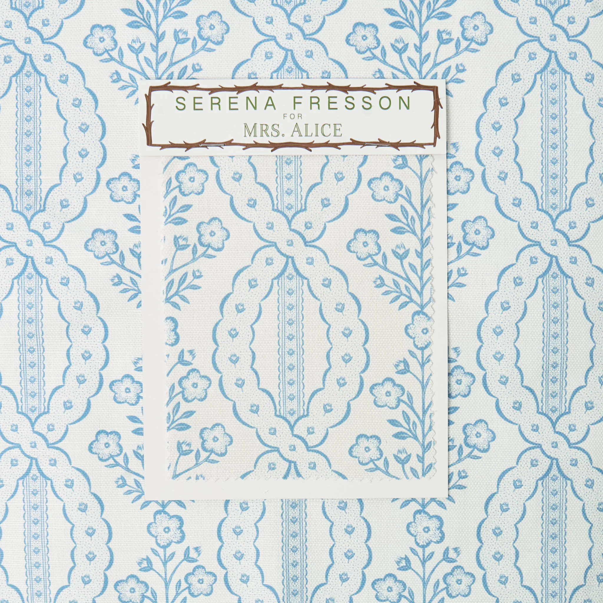 Blue Sybil Fabric - Image 4