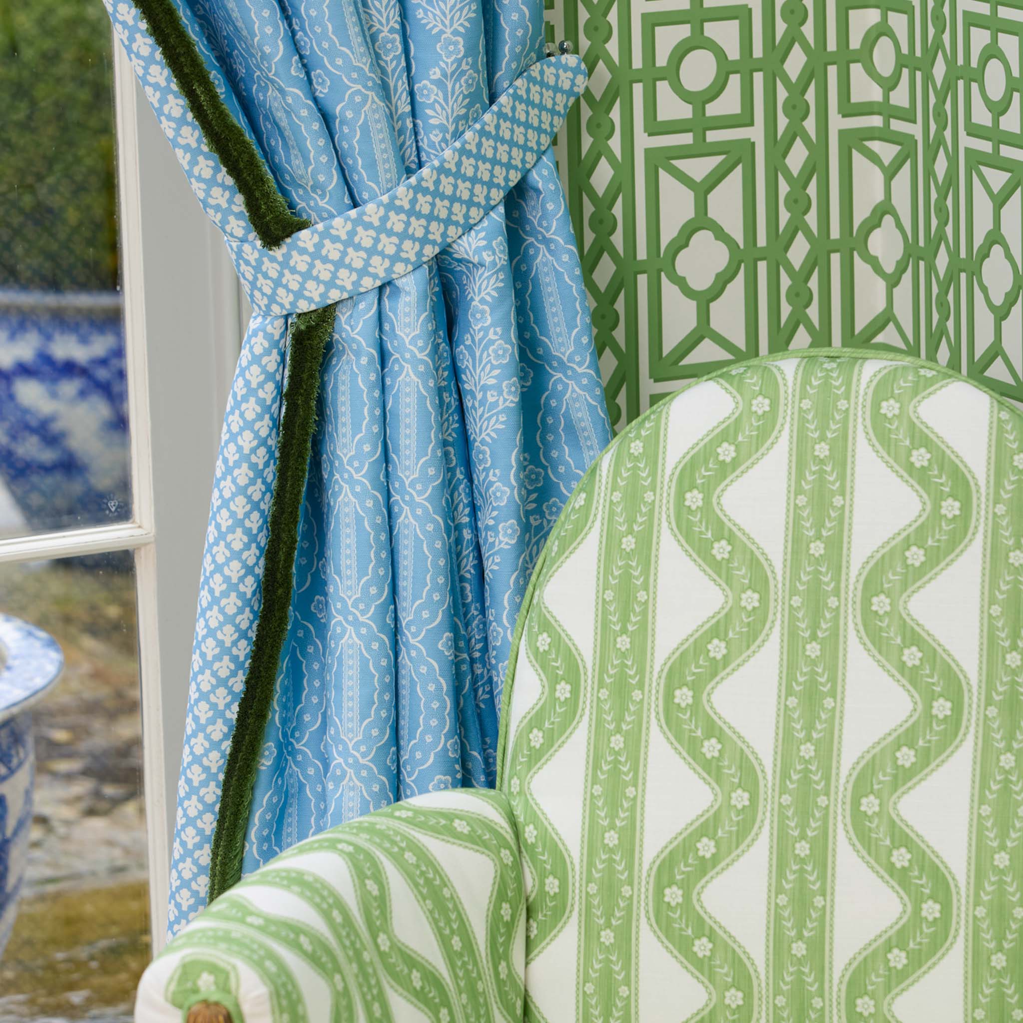 Green Theodora Fabric - Image 8