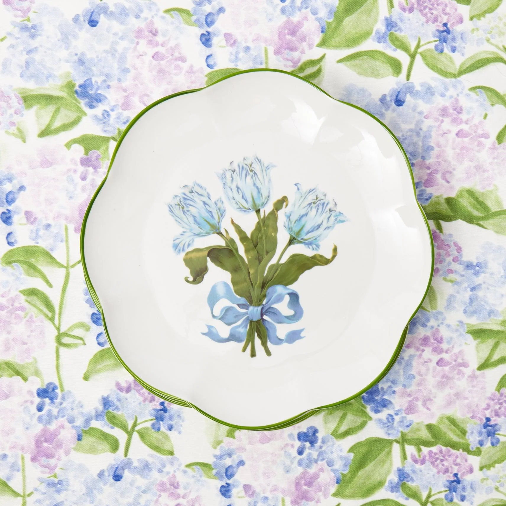 Blue Tulip Dinner Plates (Set of 4) - Image 11