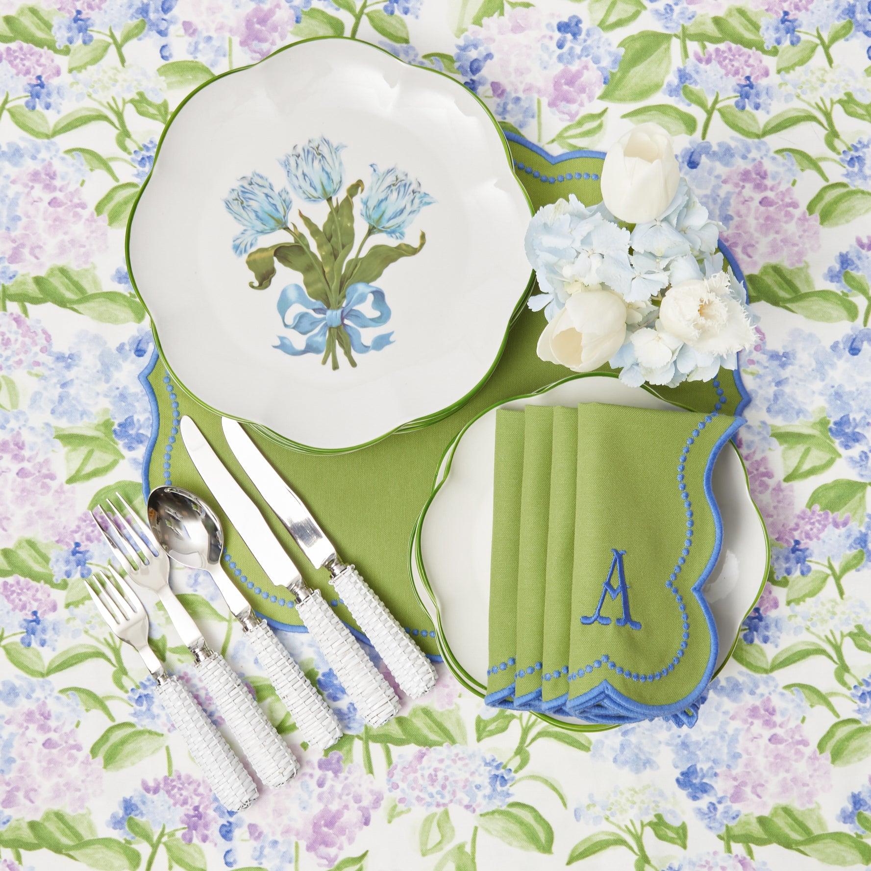 Blue Tulip Dinner Plates (Set of 4) - Image 16