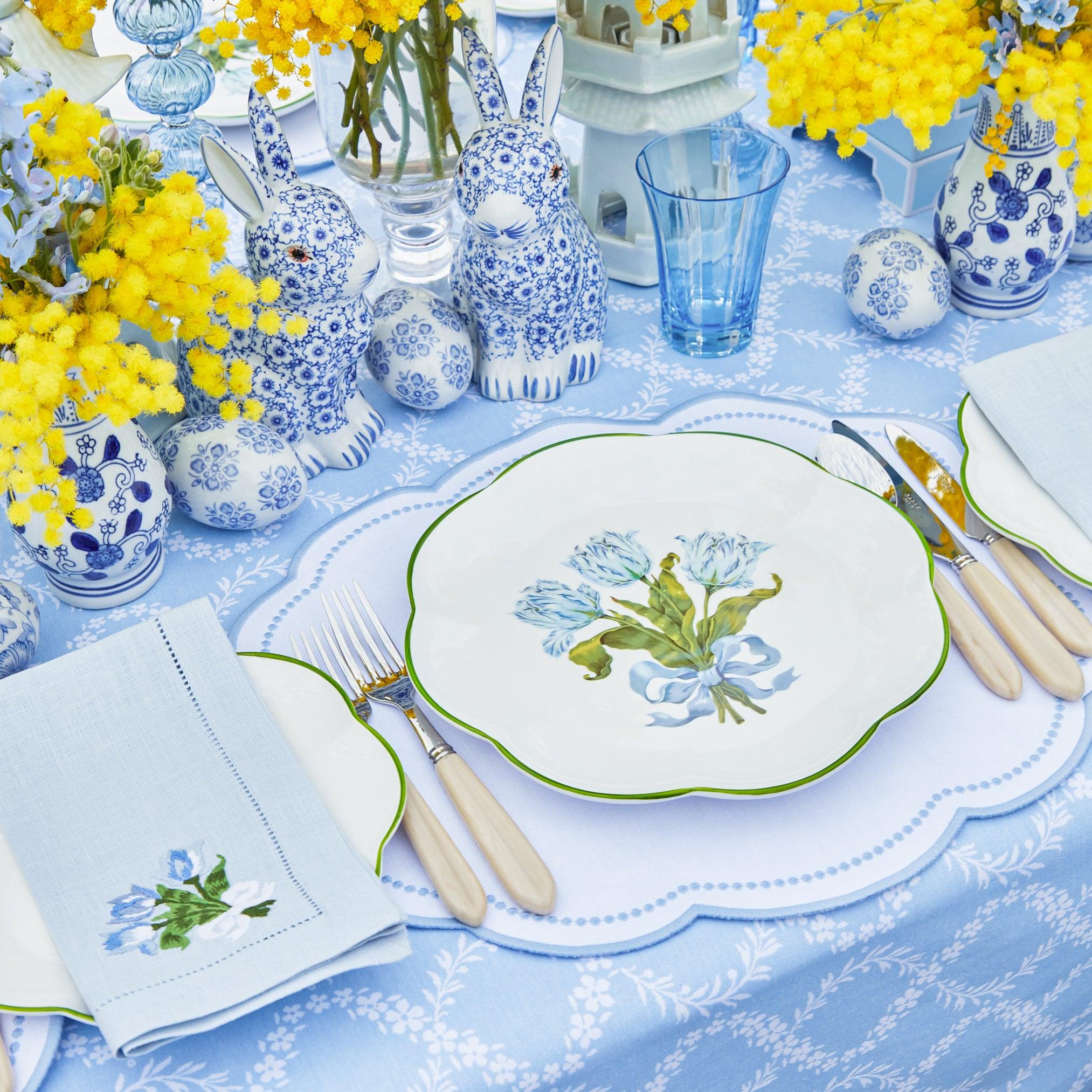 Blue Tulip Dinner Plates (Set of 4) - Image 18