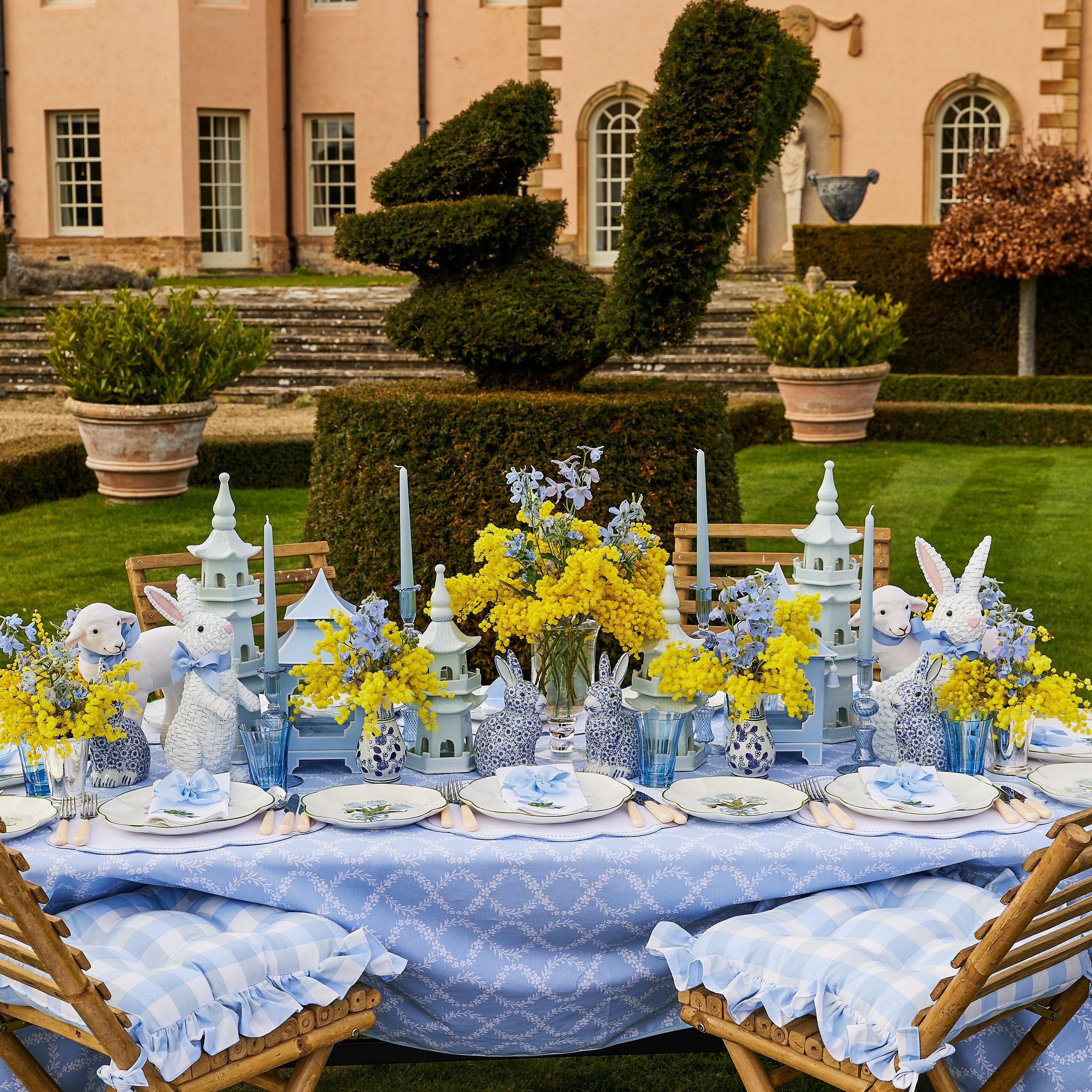 Blue Tulip Dinner Plates (Set of 4) - Image 19