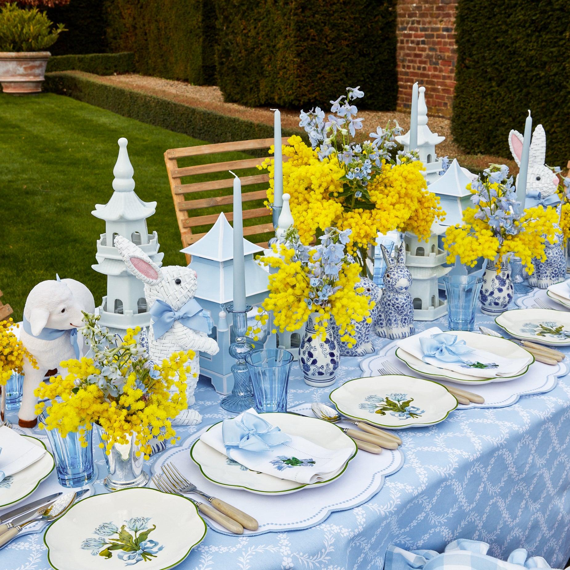 Blue Tulip Dinner Plates (Set of 4) - Image 21
