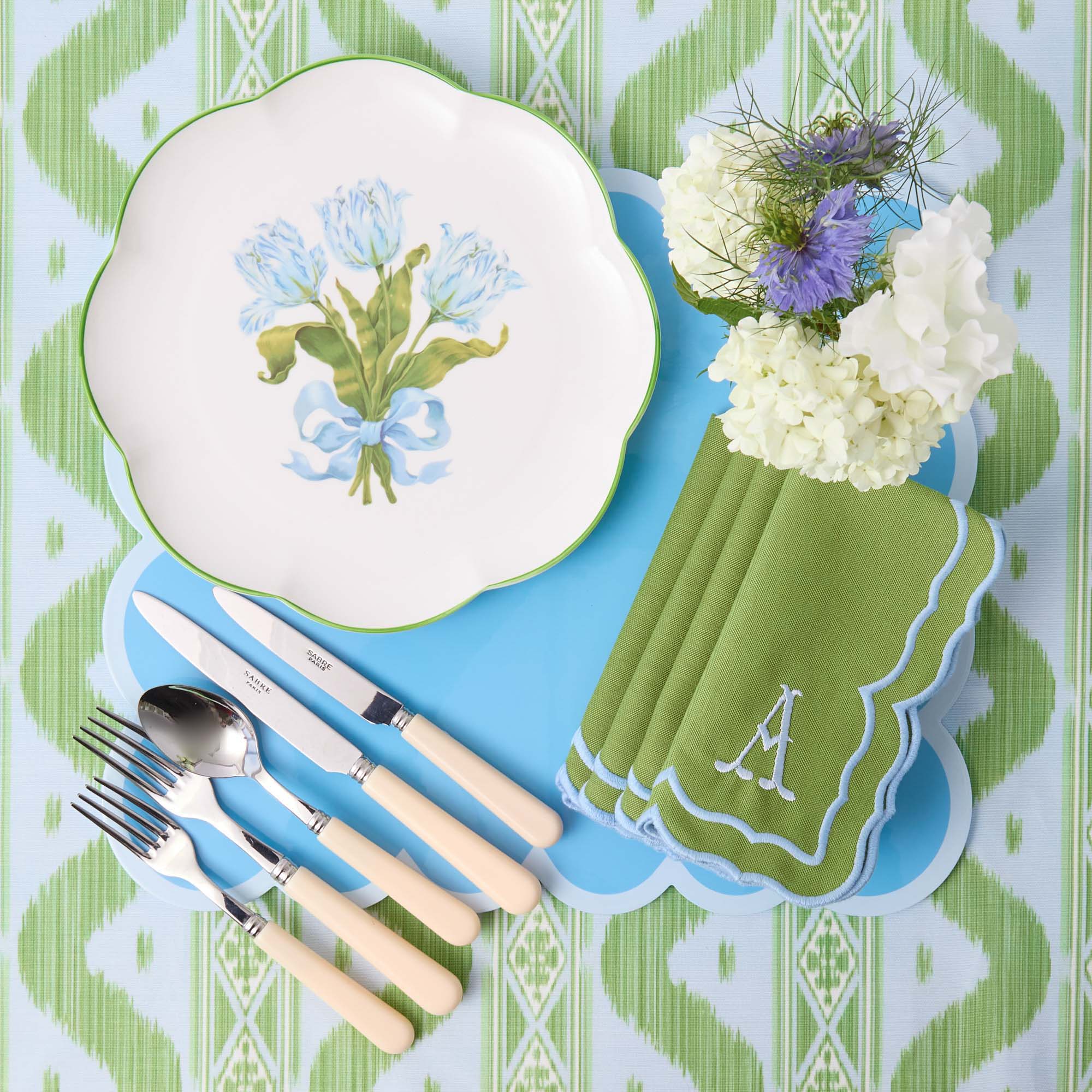 Blue Tulip Dinner Plates (Set of 4) - Image 6
