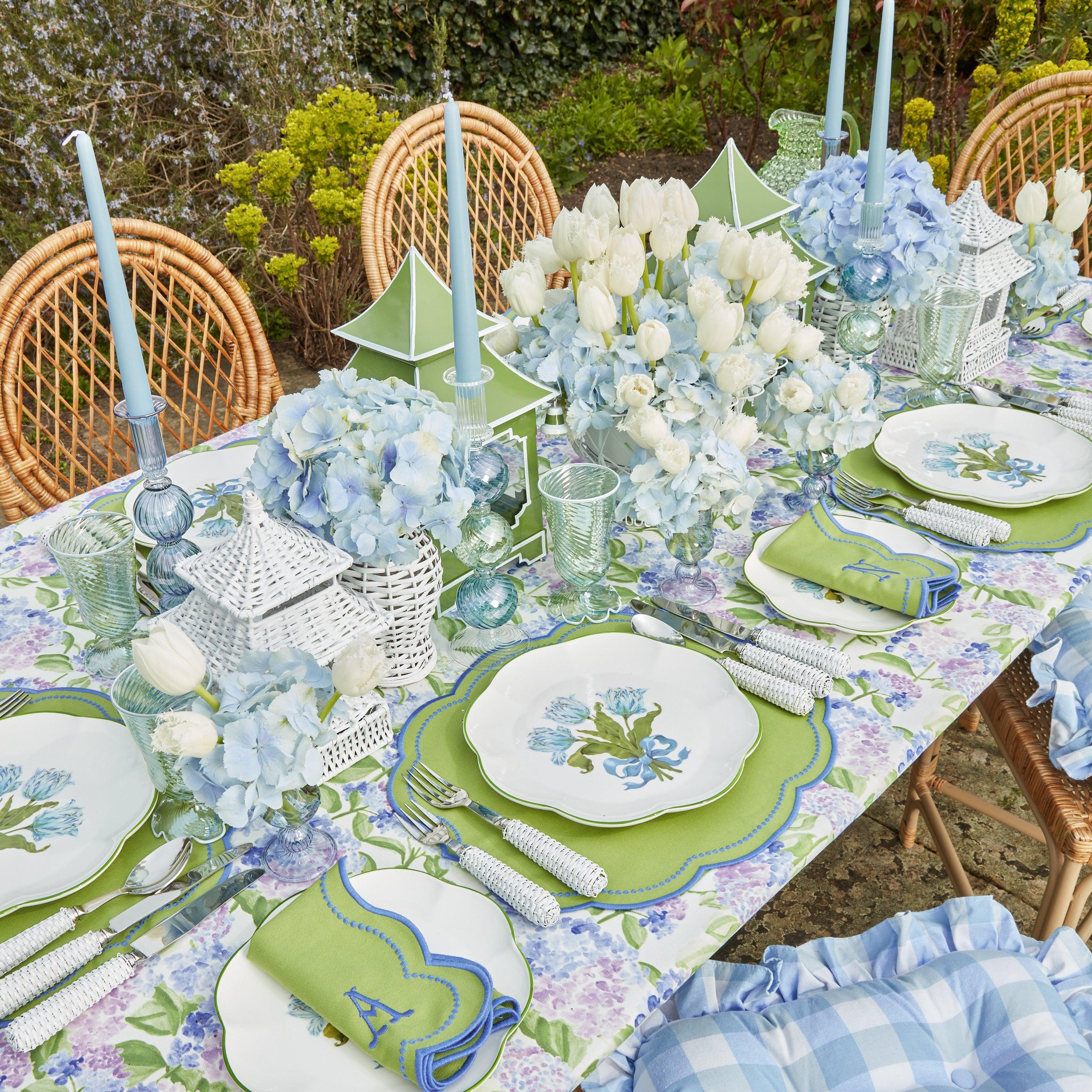 Blue Tulip Dinner Plates (Set of 4) - Image 9