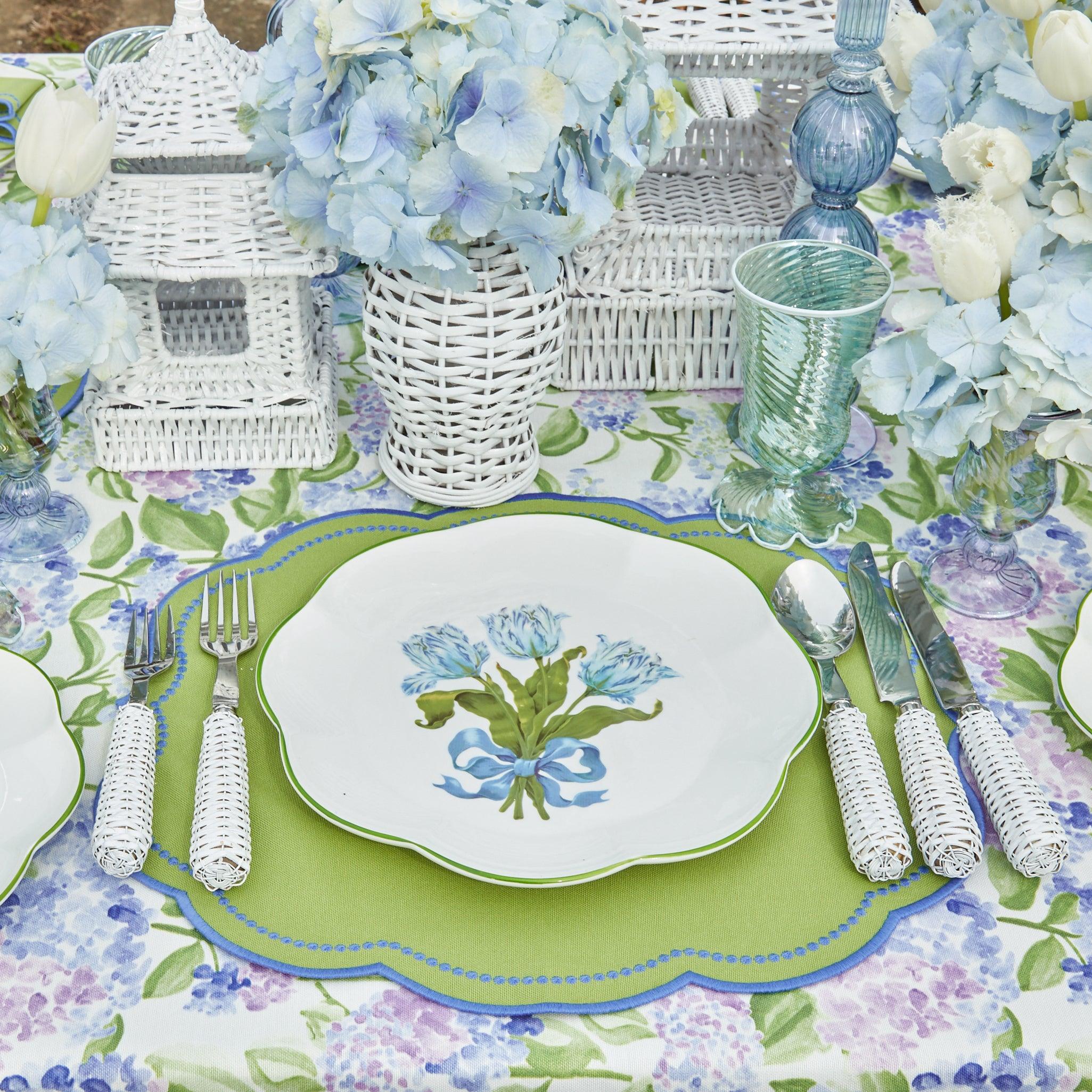 Blue Tulip Dinner Plate - Image 13