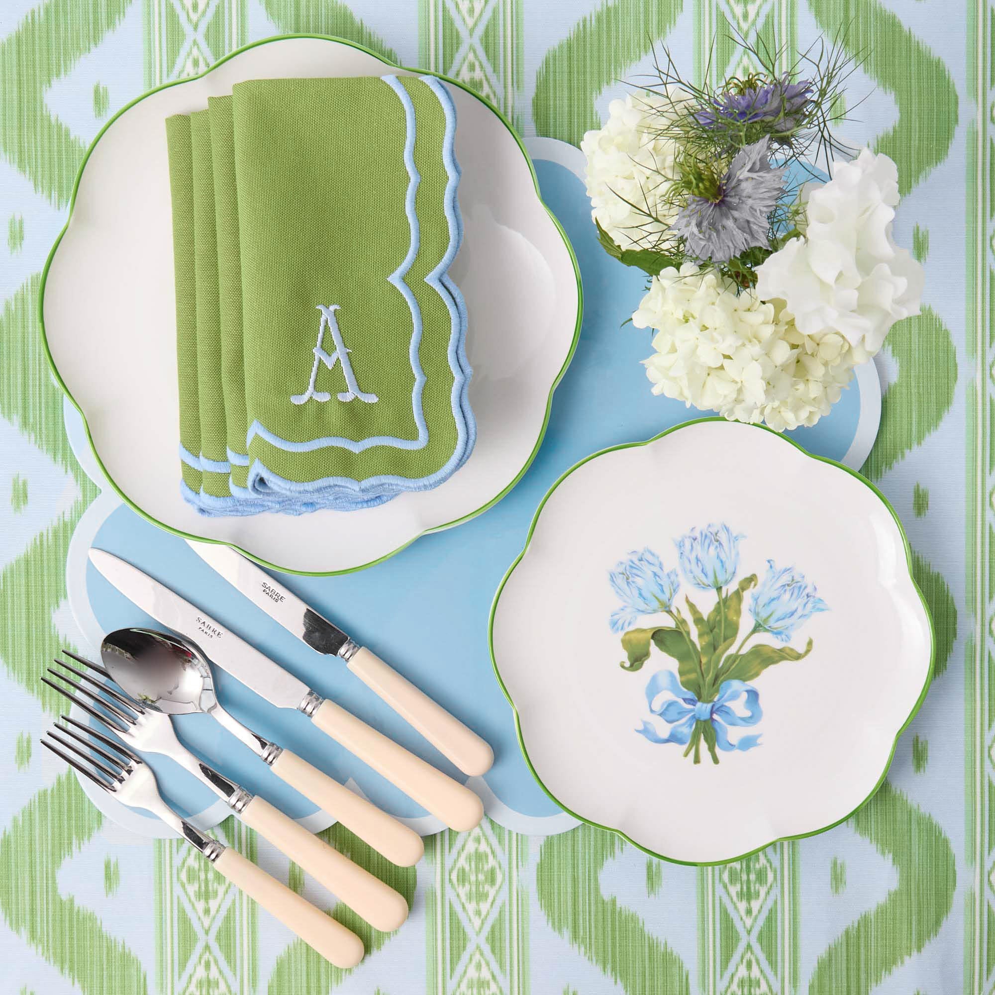Blue Tulip Dinner Plate - Image 6