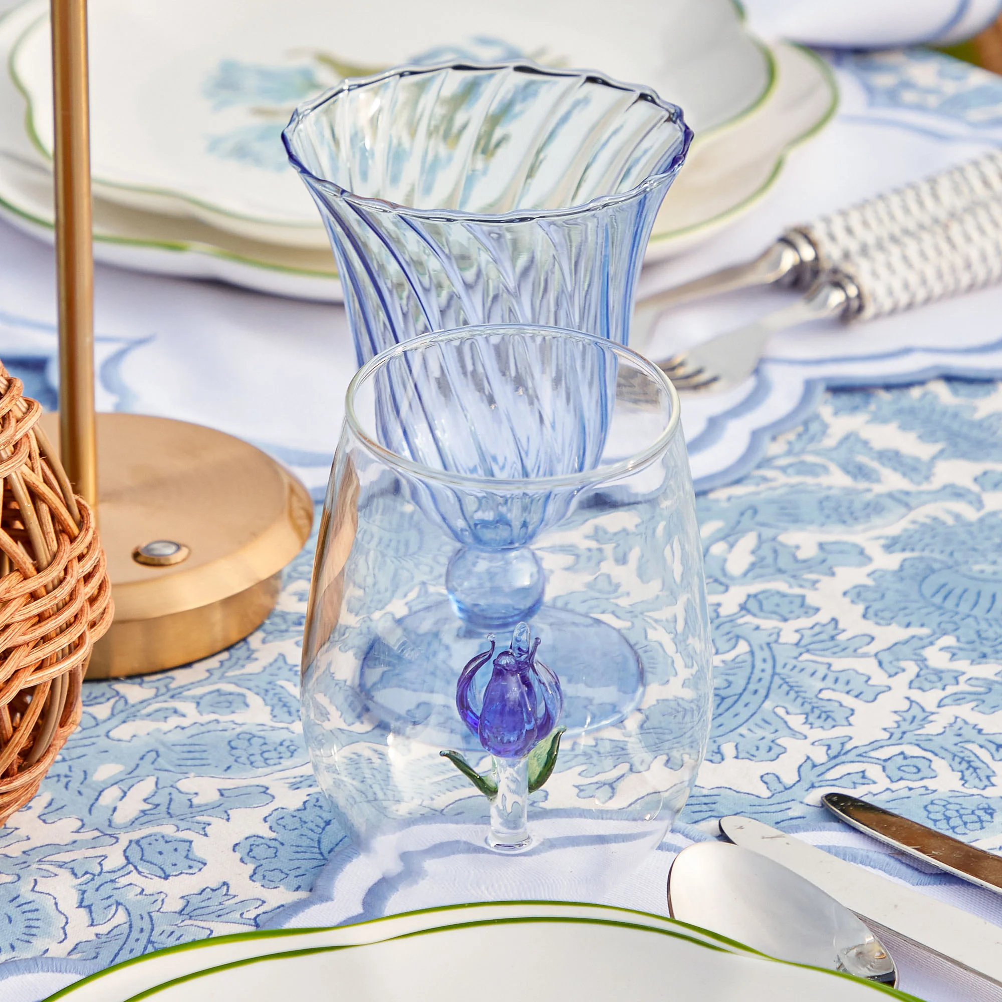 Blue Tulip Glasses (Set of 4) - Image 14