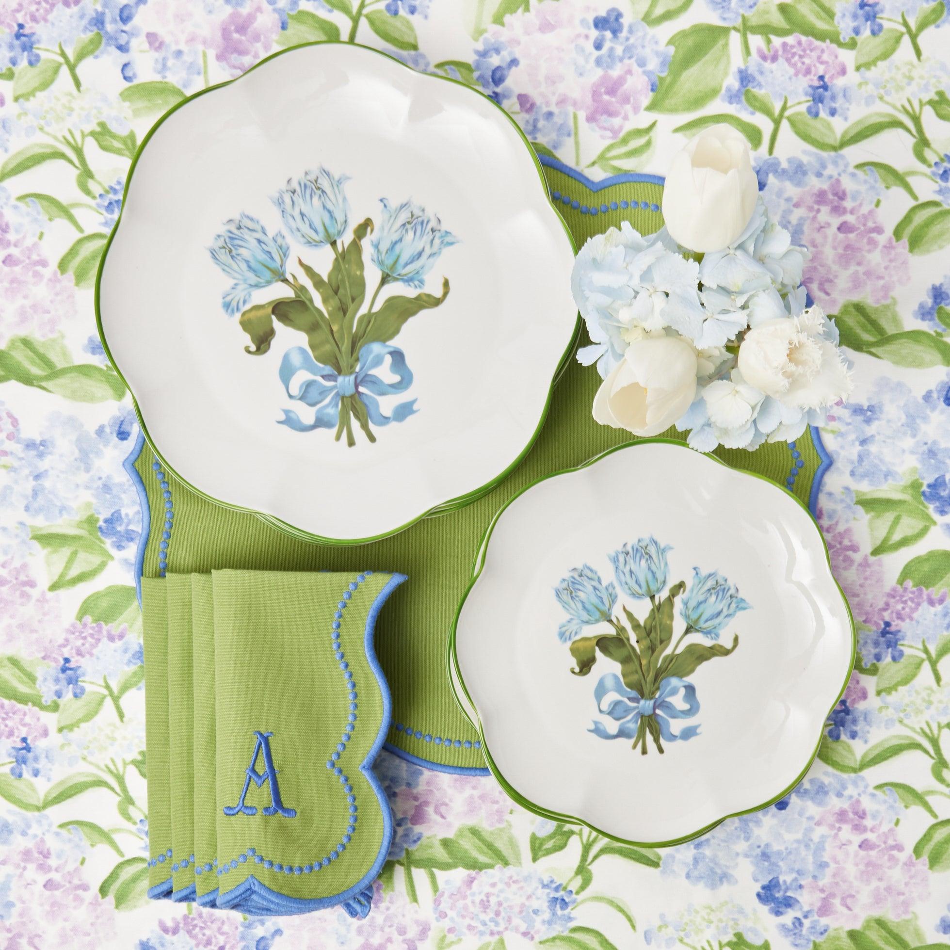 Blue Tulip Starter Plates (Set of 4) - Image 10
