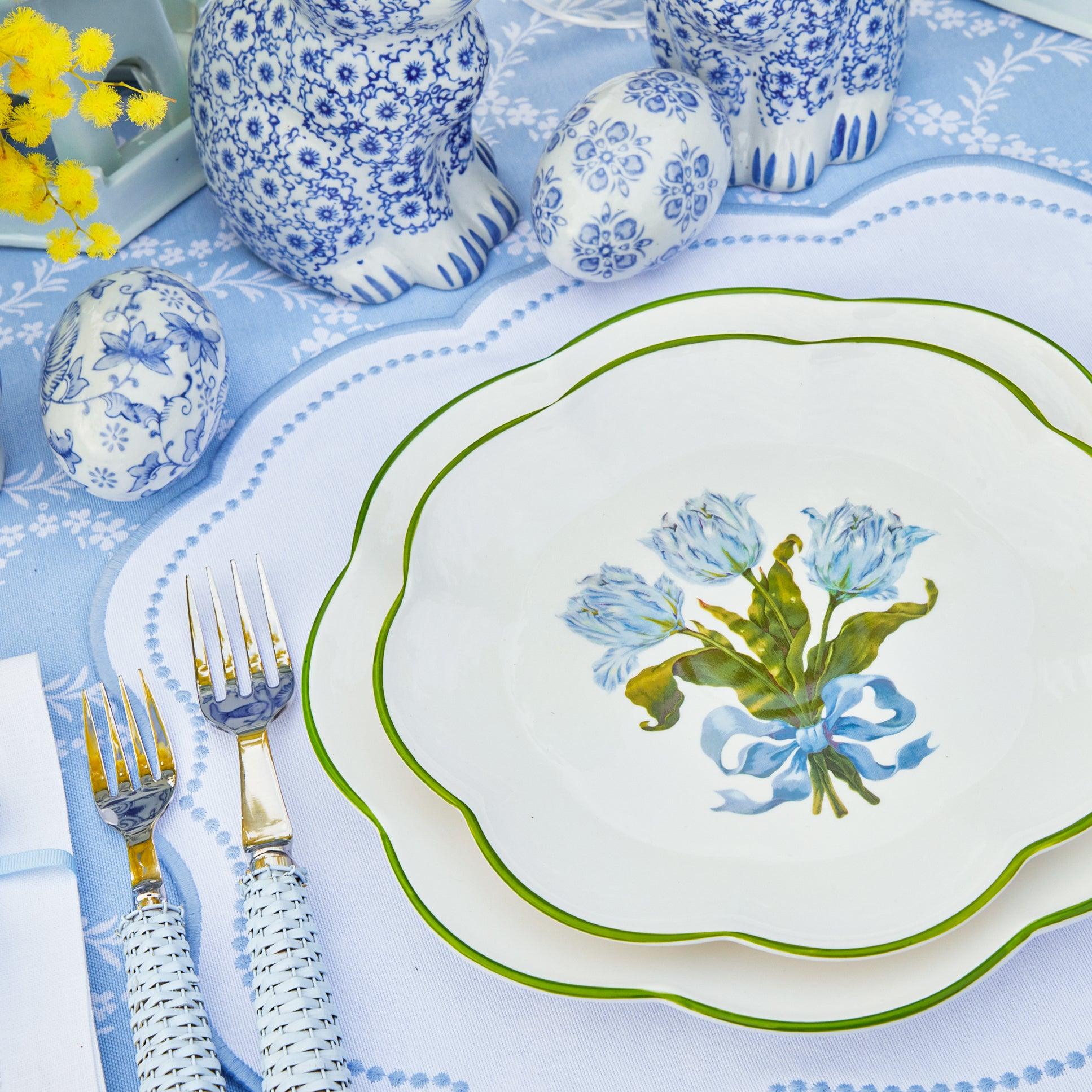 Blue Tulip Starter Plates (Set of 4) - Image 11