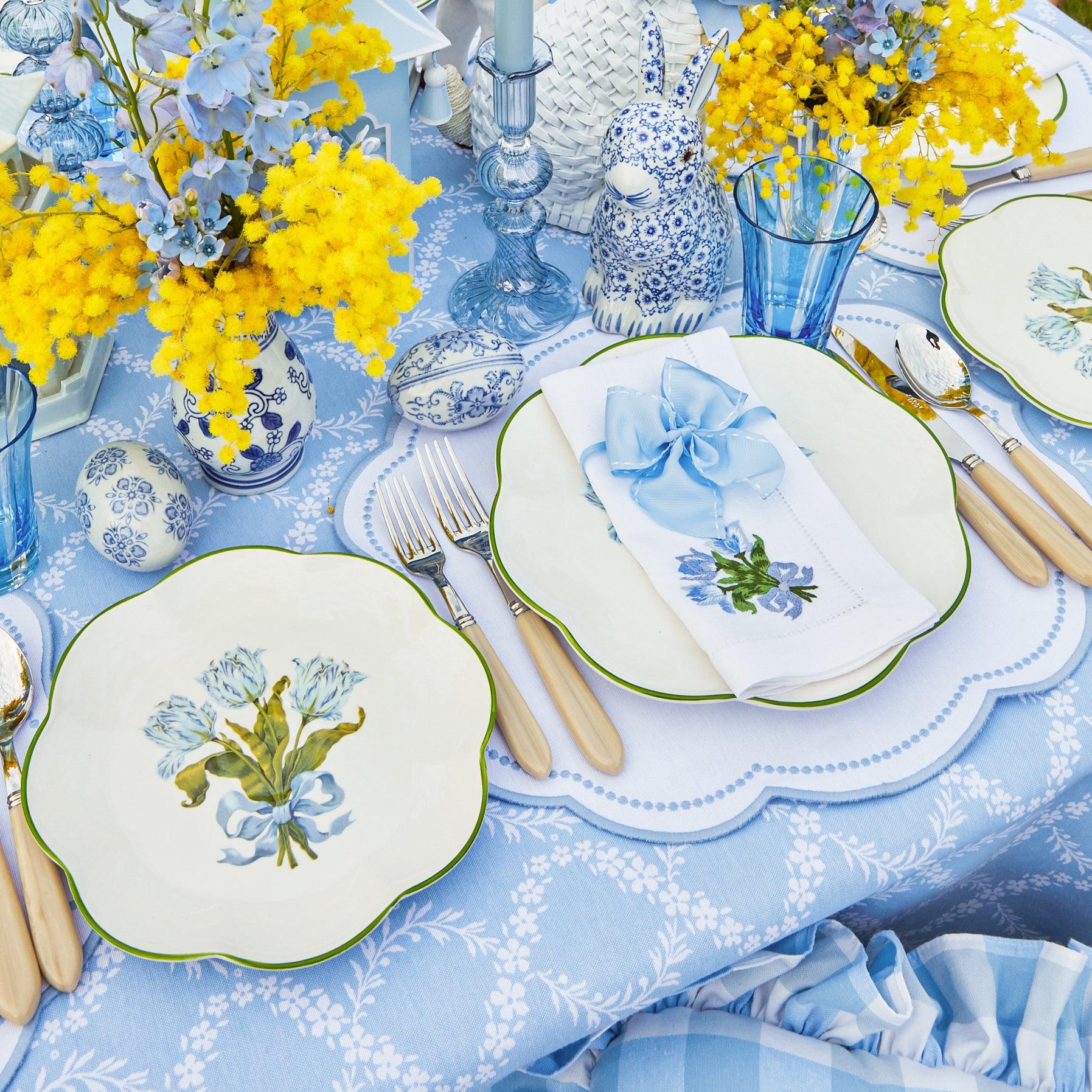 Blue Tulip Starter Plates (Set of 4) - Image 17
