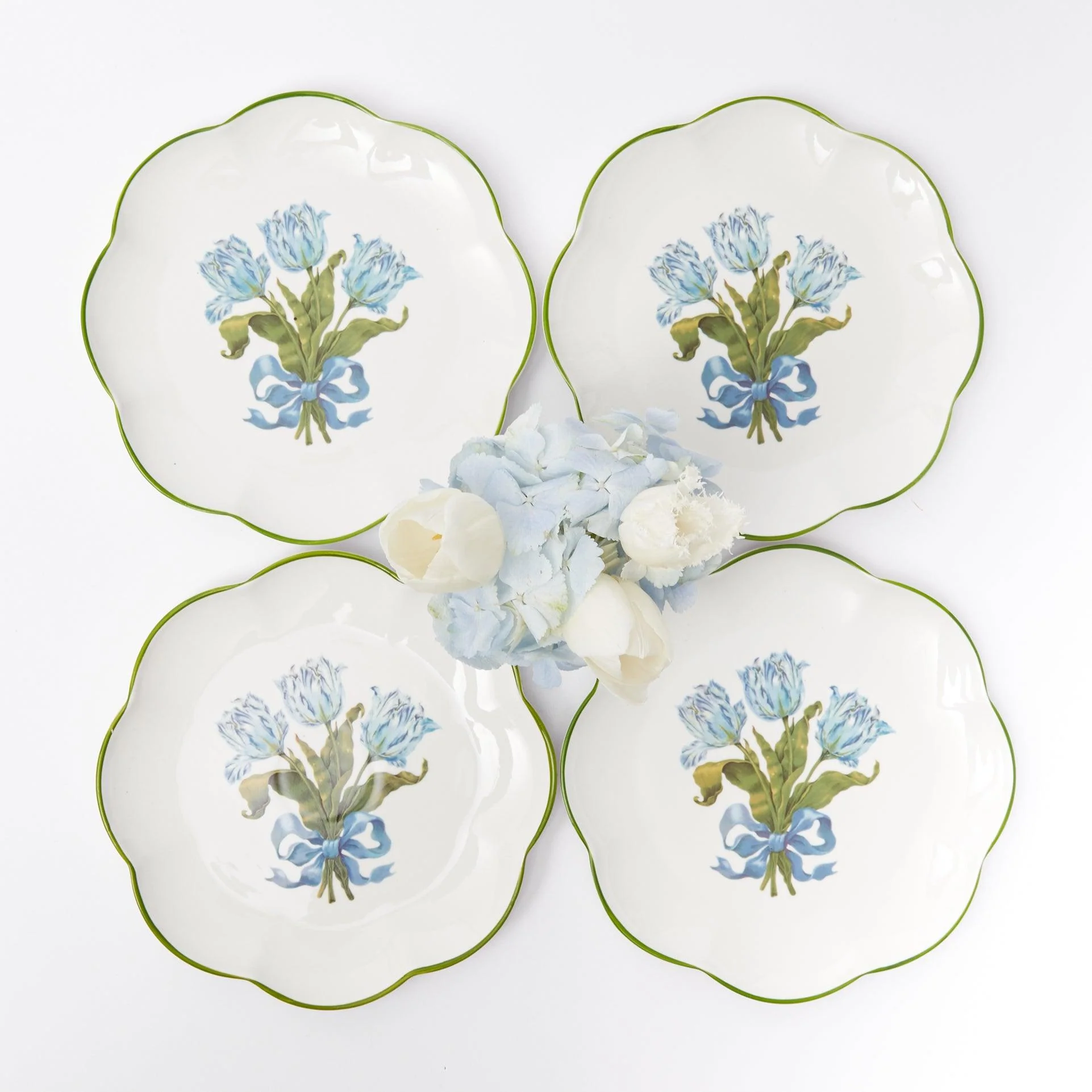 Blue Tulip Starter Plates (Set of 4) - Image 8