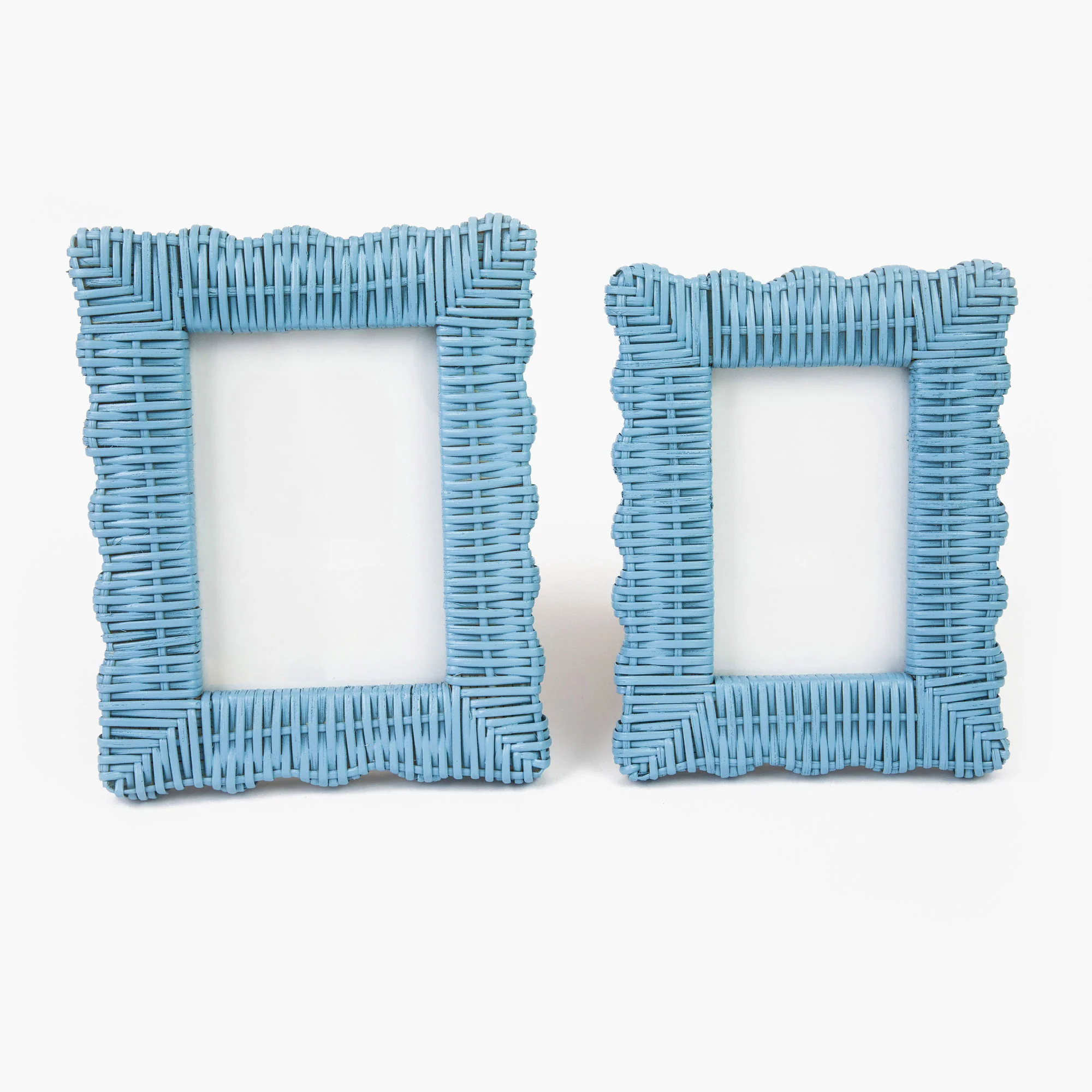 Blue Wicker Photo Frames (Set of 2) - Image 4