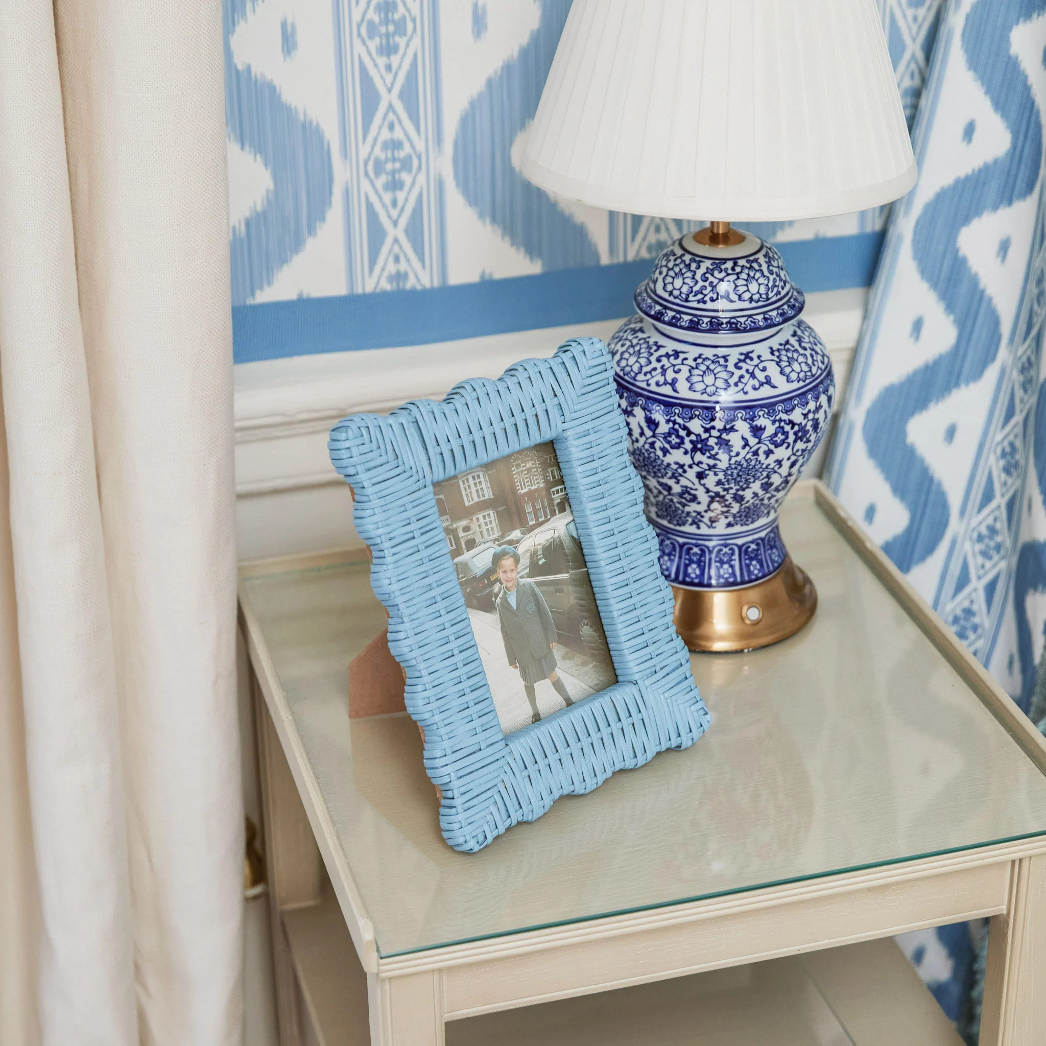 Blue Wicker Photo Frames (Set of 2) - Image 9