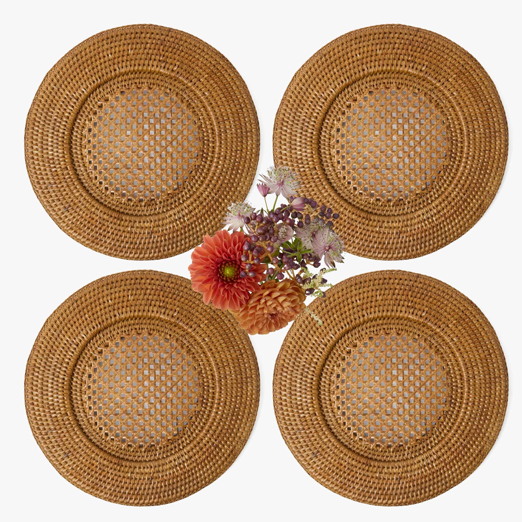 Brown Rattan Charger Plates (Set of 4) - Image 18