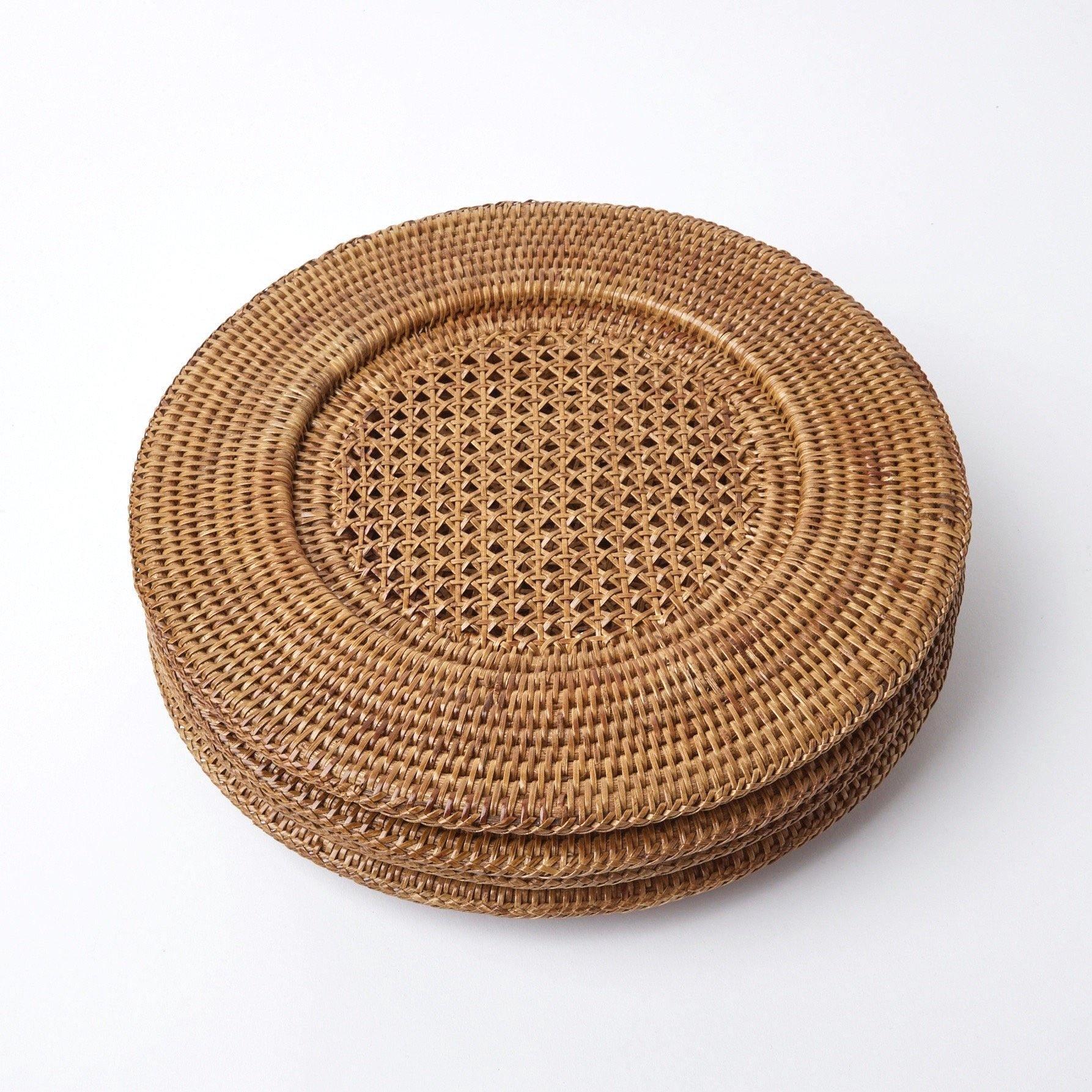 Brown Rattan Charger Plates (Set of 4) - Image 25