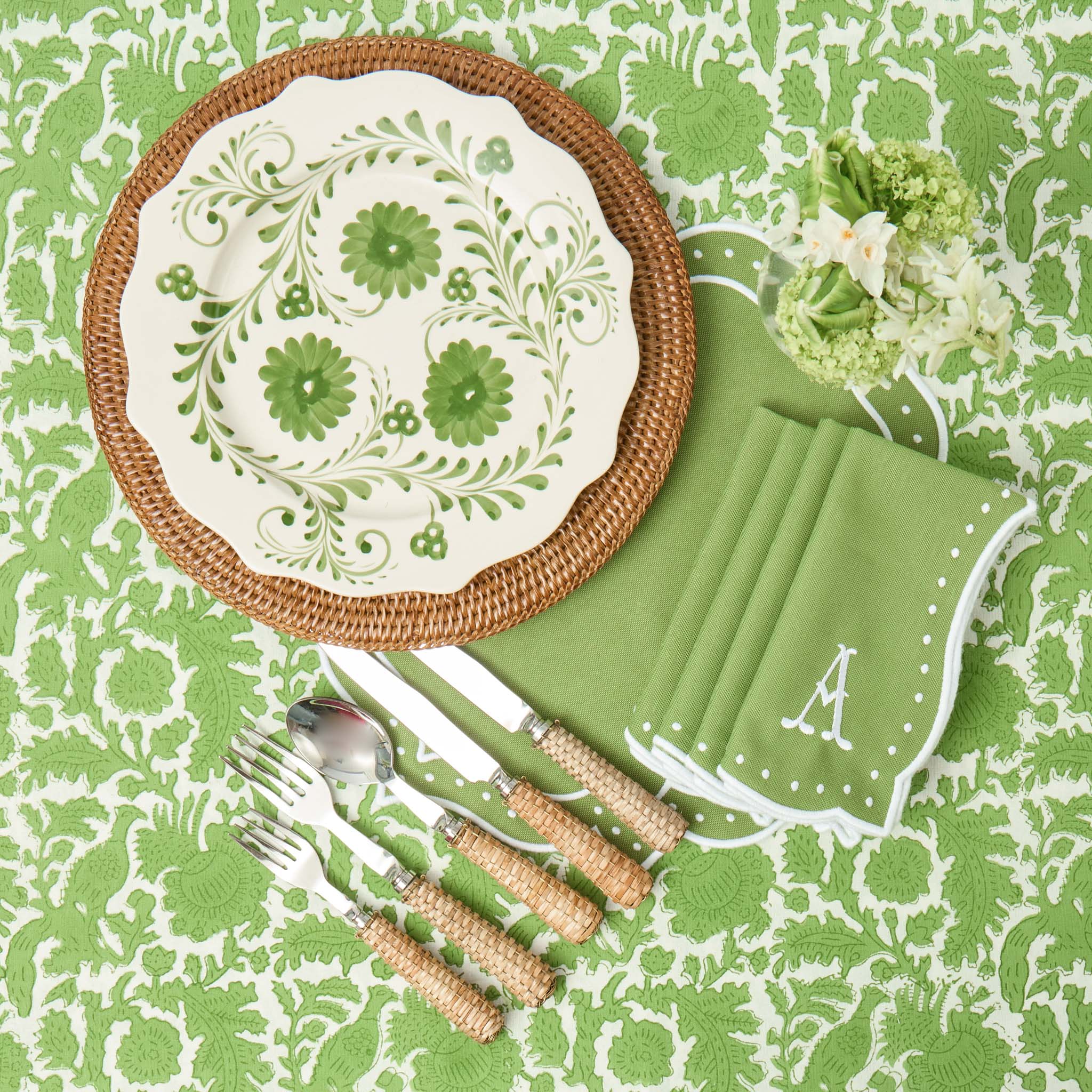 Brown Rattan Charger Plates (Set of 4) - Image 9