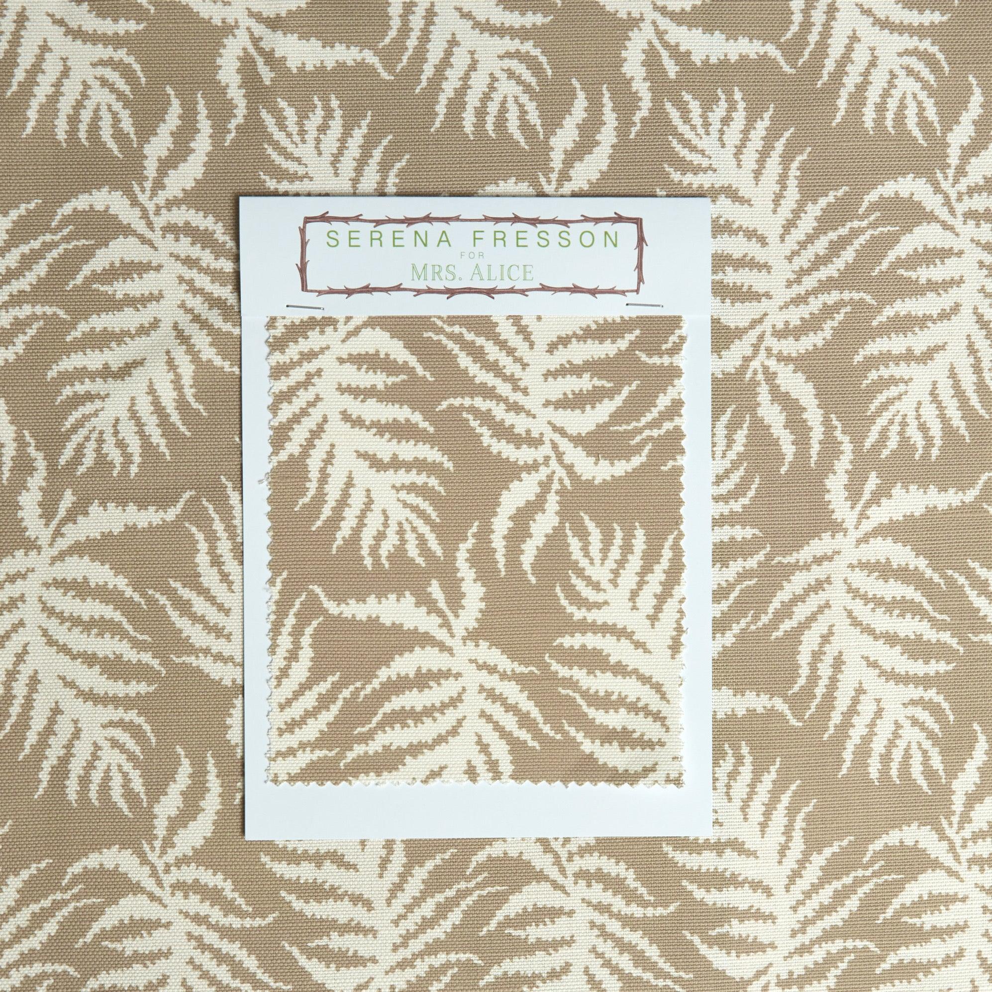 Putty Trailing Ferns Fabric - Image 6
