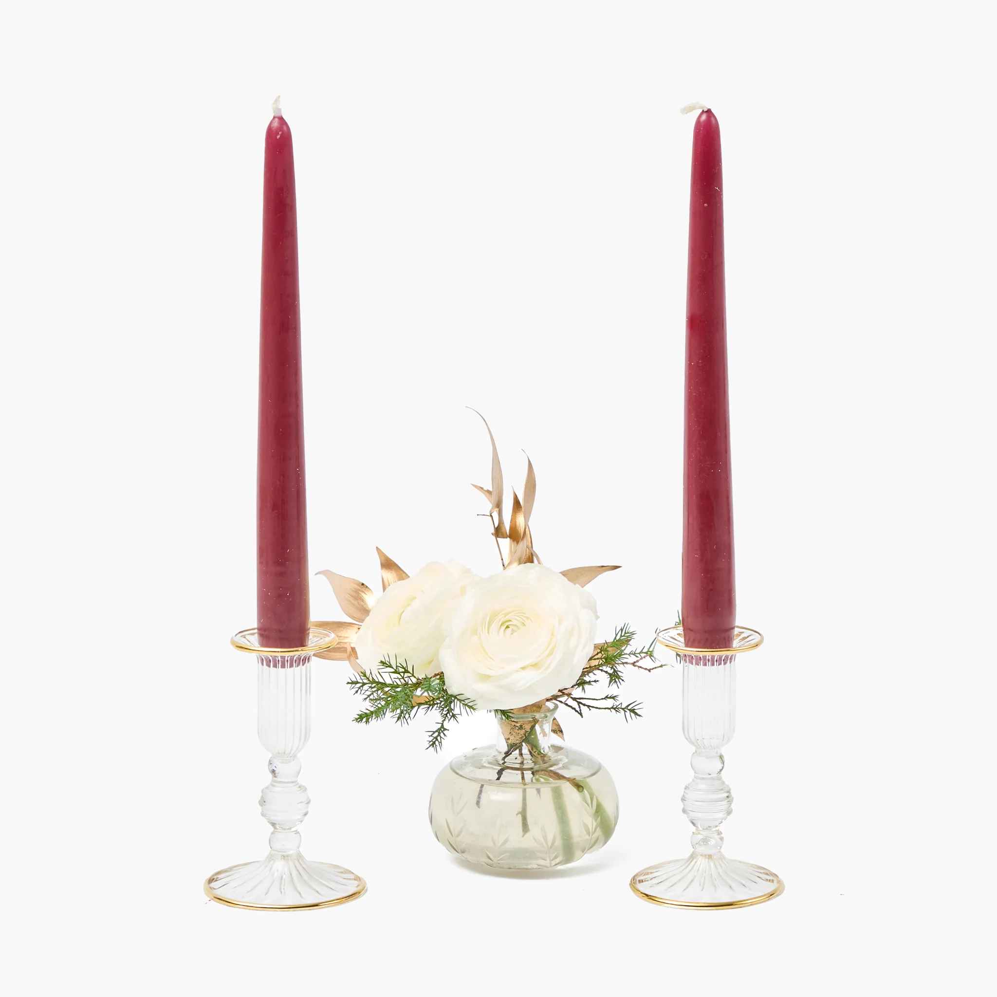 Burgundy Candles (Set of 8) - Image 6