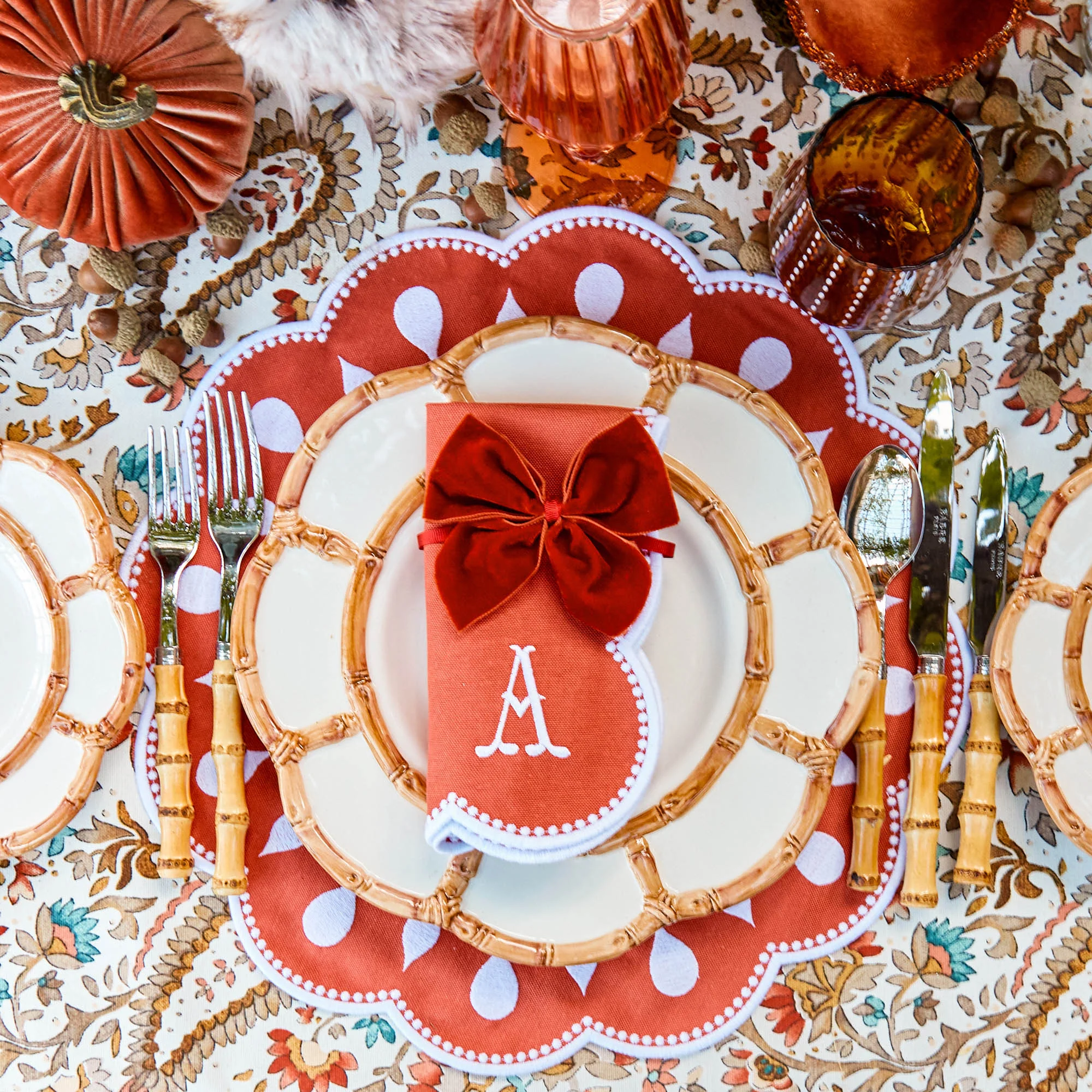 Burnt Orange Napkin Bows (Set of 4) - Image 10