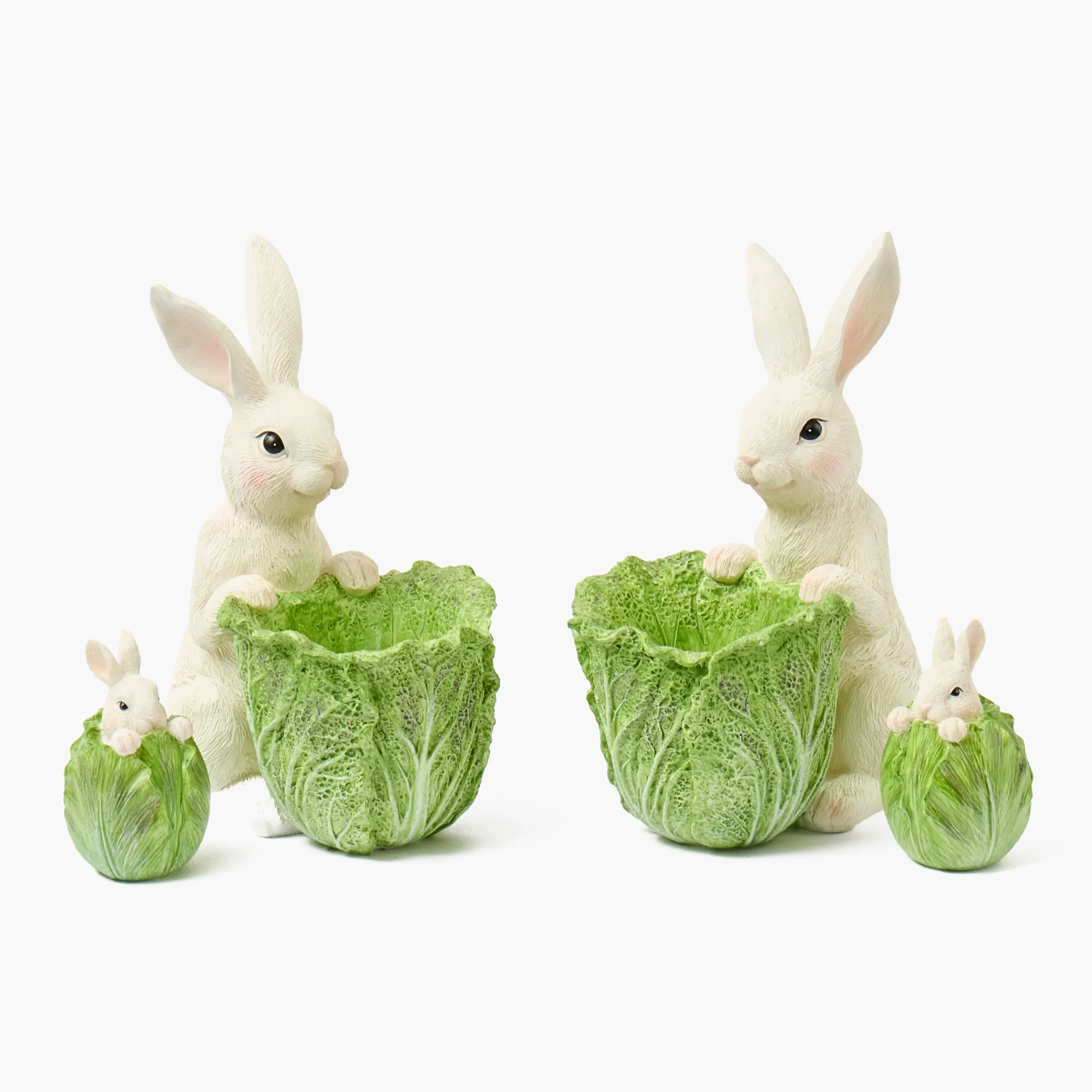 Cabbage Bunny Bowls (Pair) - Image 11