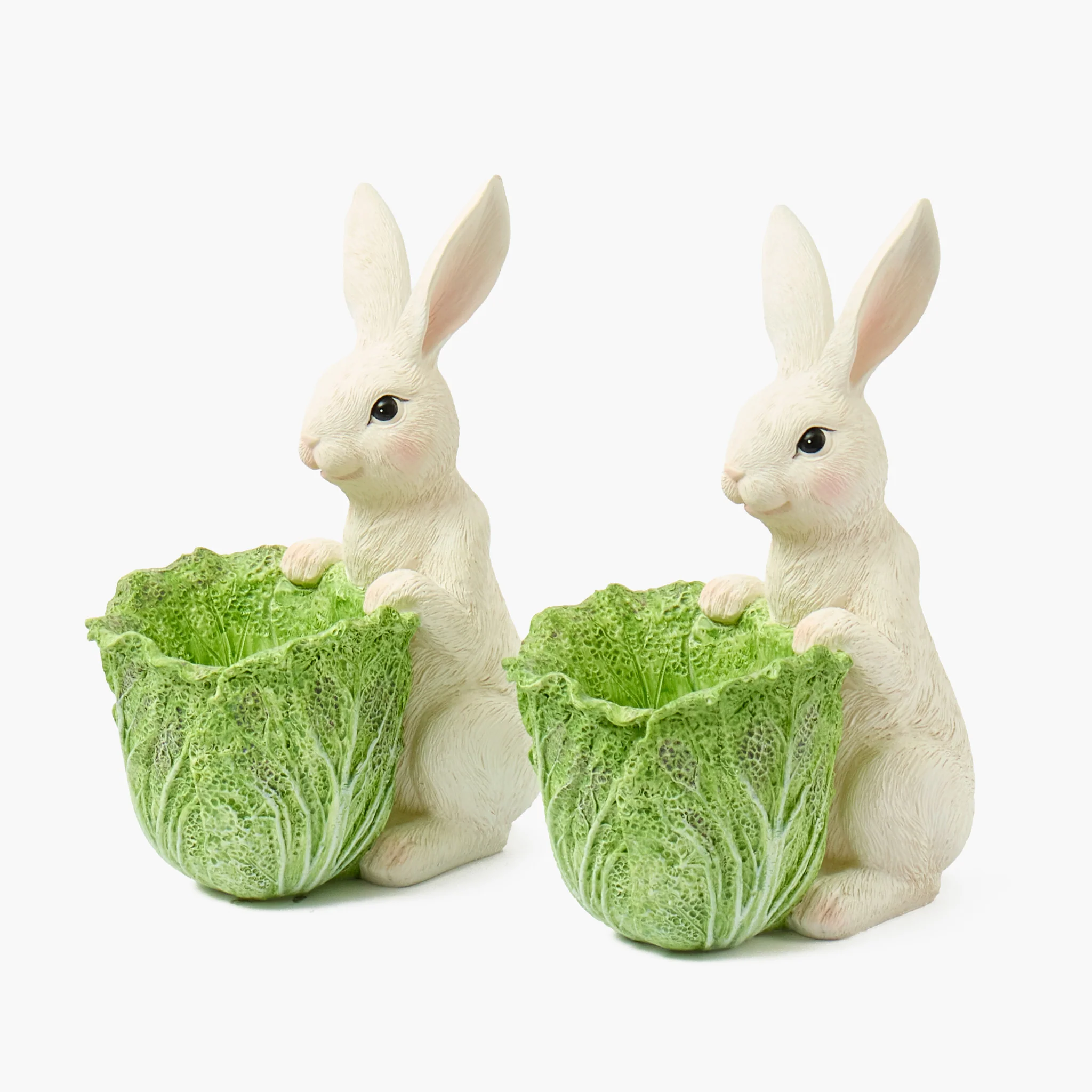 Cabbage Bunny Bowls (Pair) - Image 12