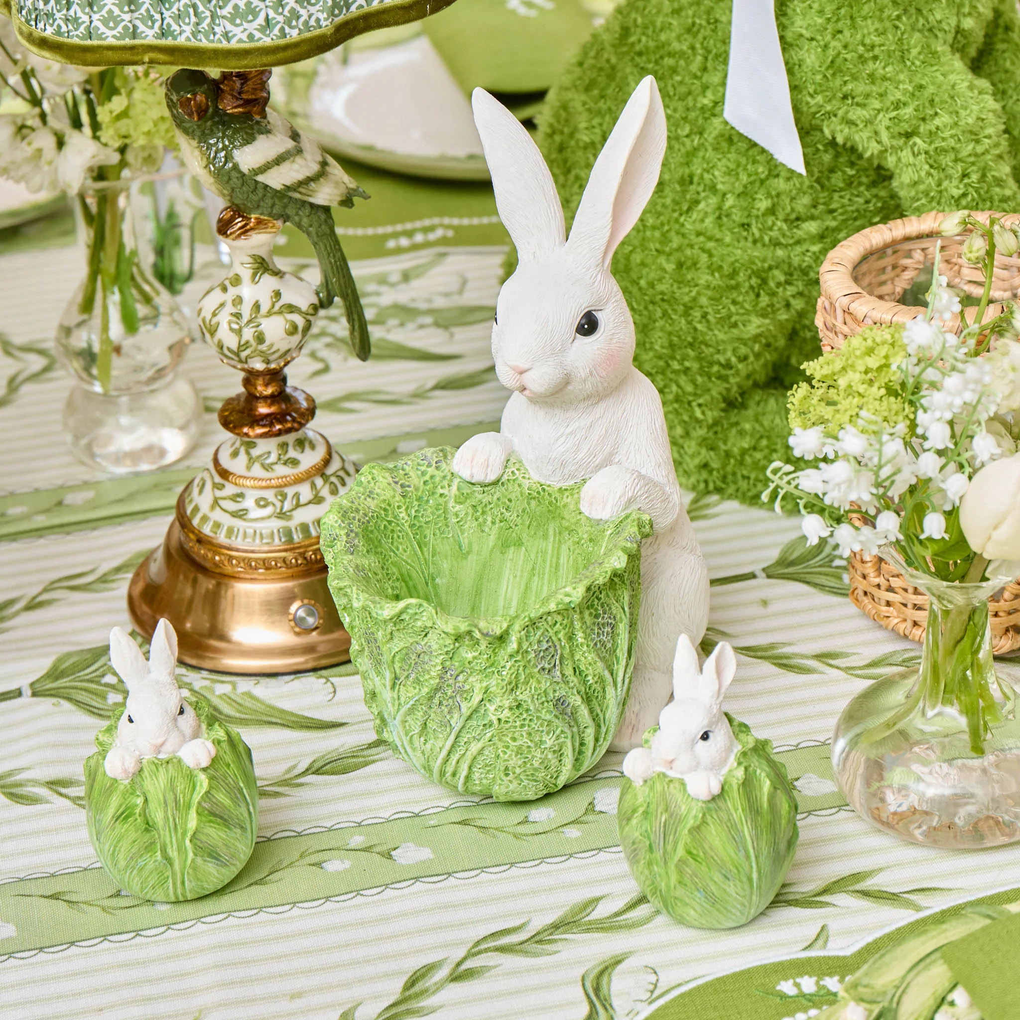 Cabbage Bunny Bowls (Pair) - Image 2