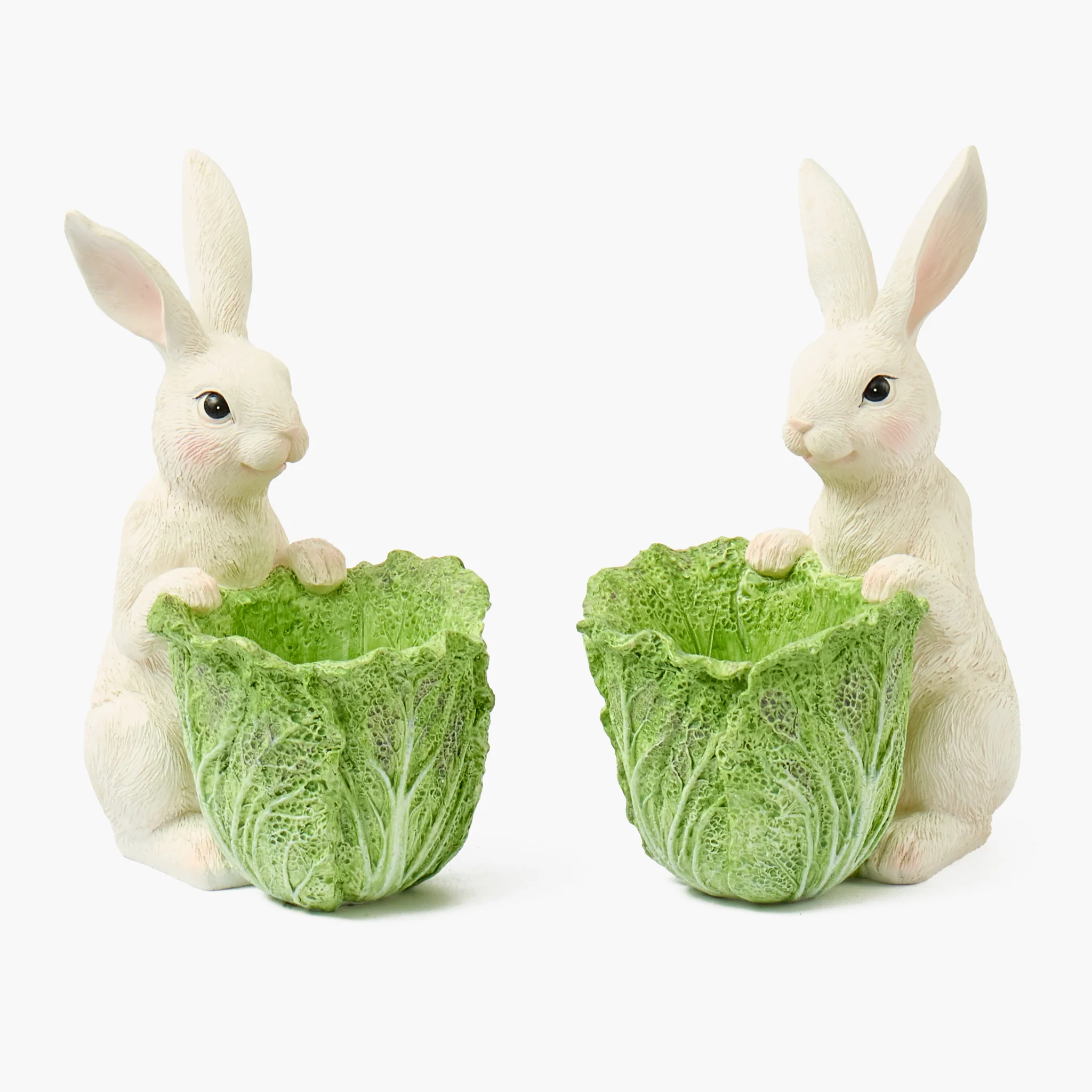 Cabbage Bunny Bowls (Pair) - Image 9