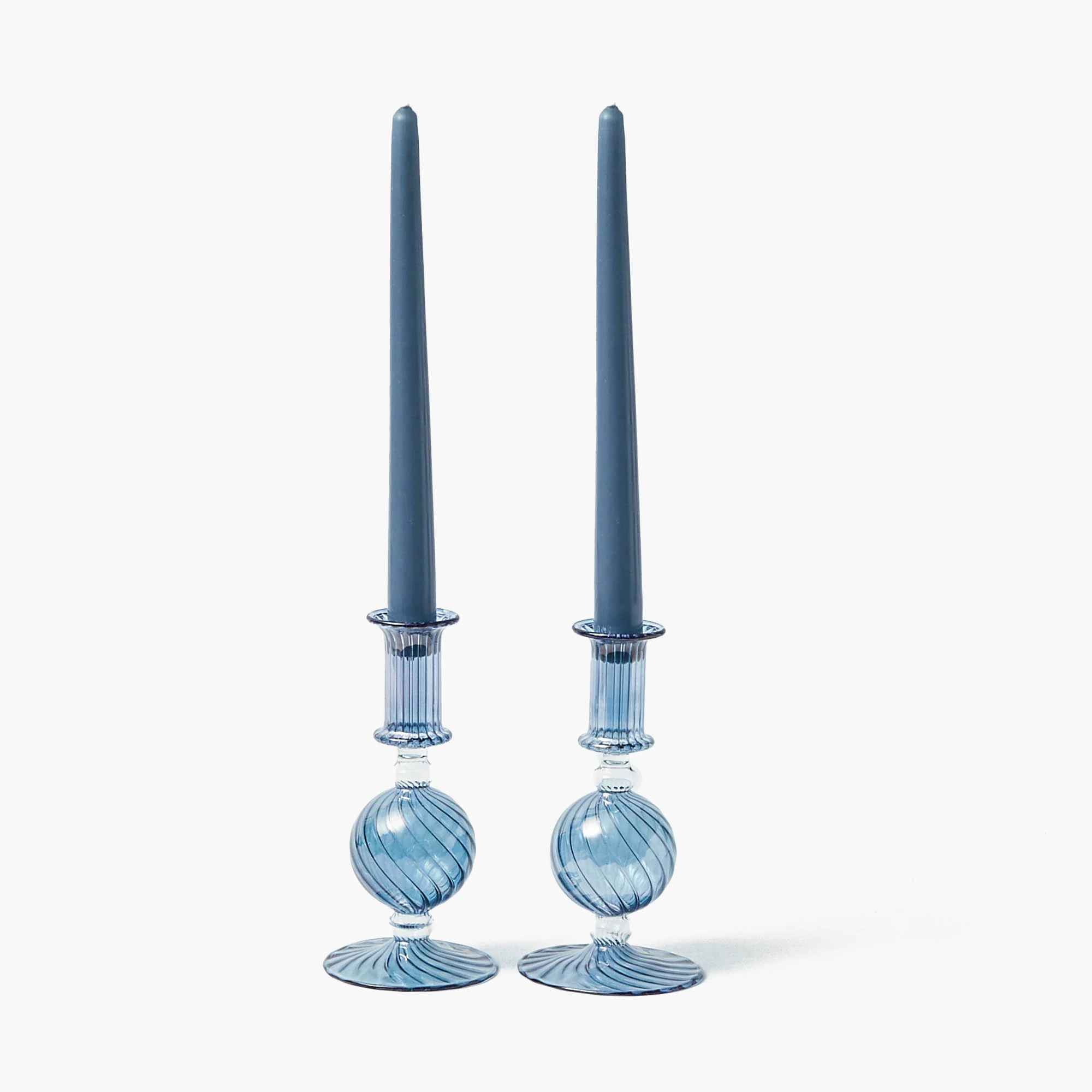 Camille Azure Candle Set (Dusty Blue) - Image 13