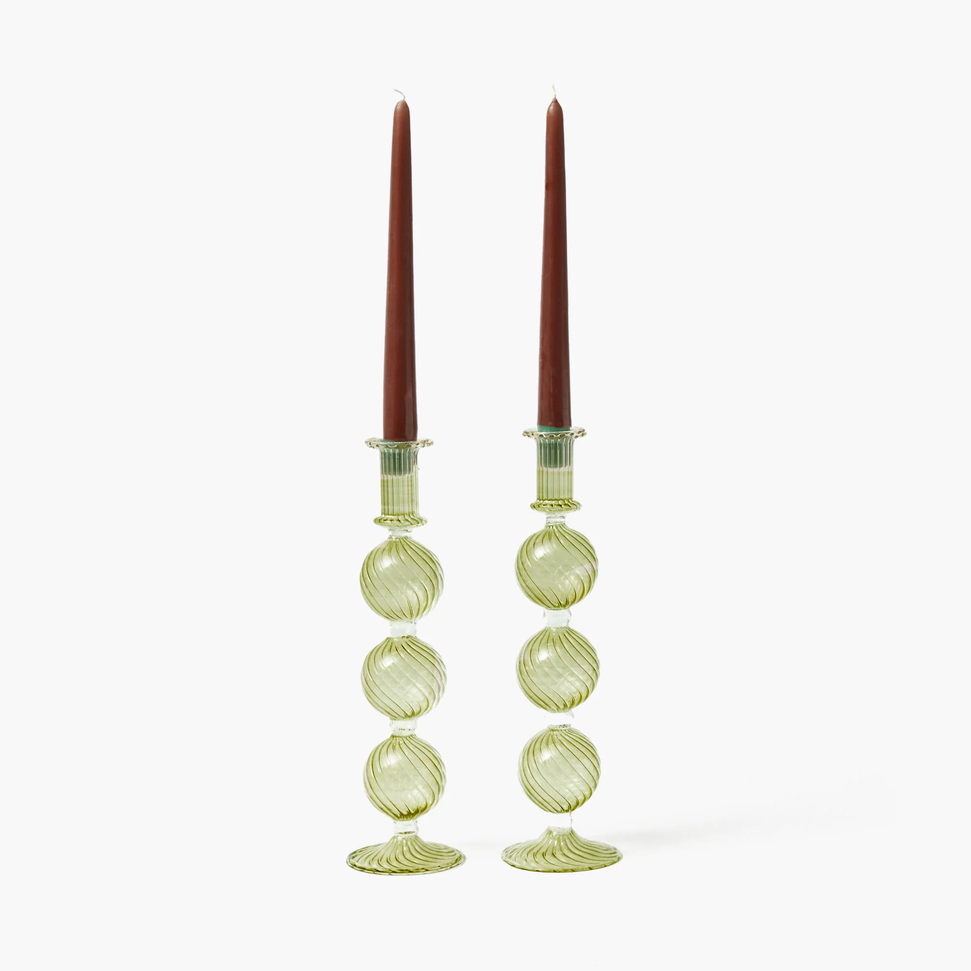 Olive Camille Candle Holders (Pair) - Image 24