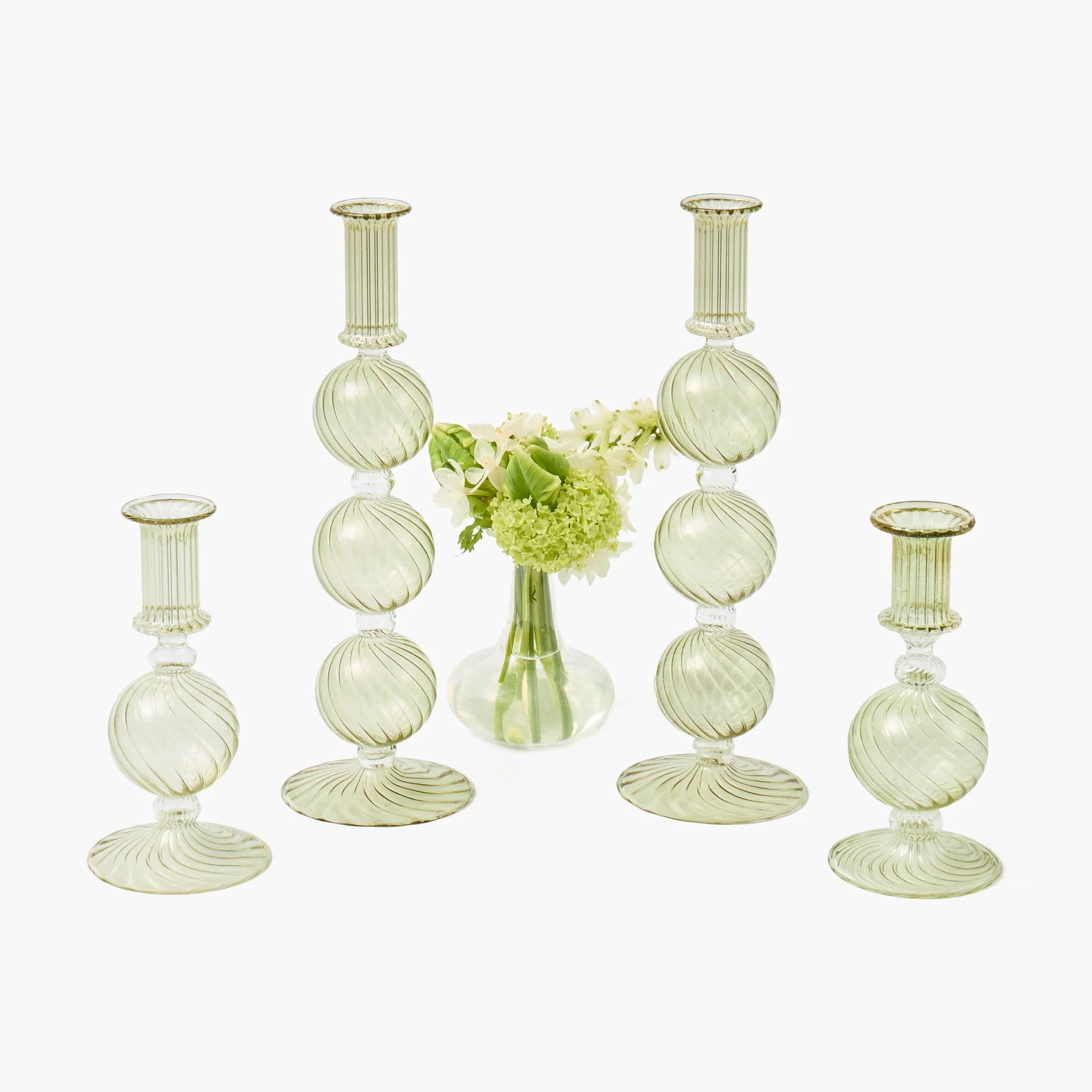 Olive Camille Candle Holders (Pair) - Image 7