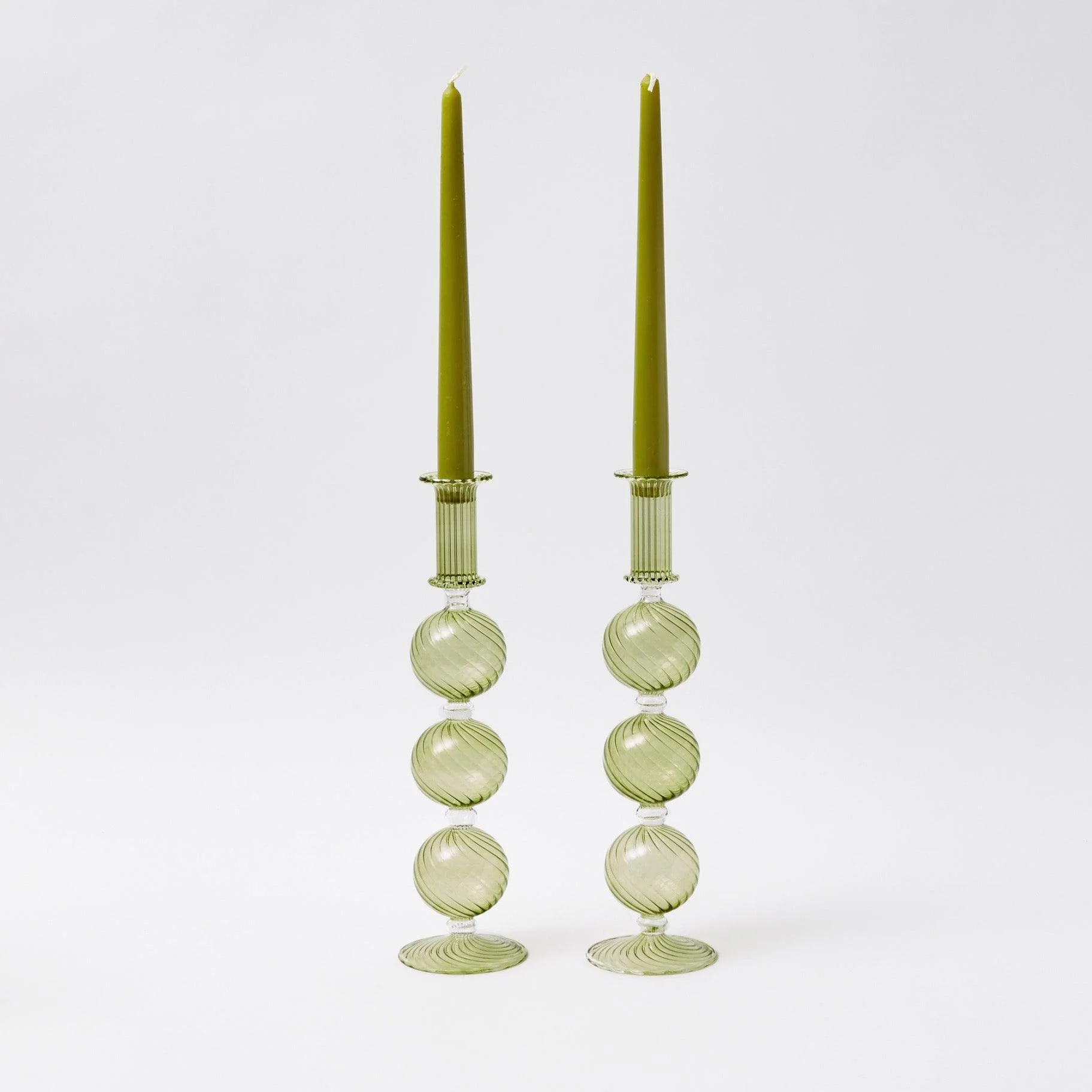 Camille Olive Candle Holder Set - Image 18