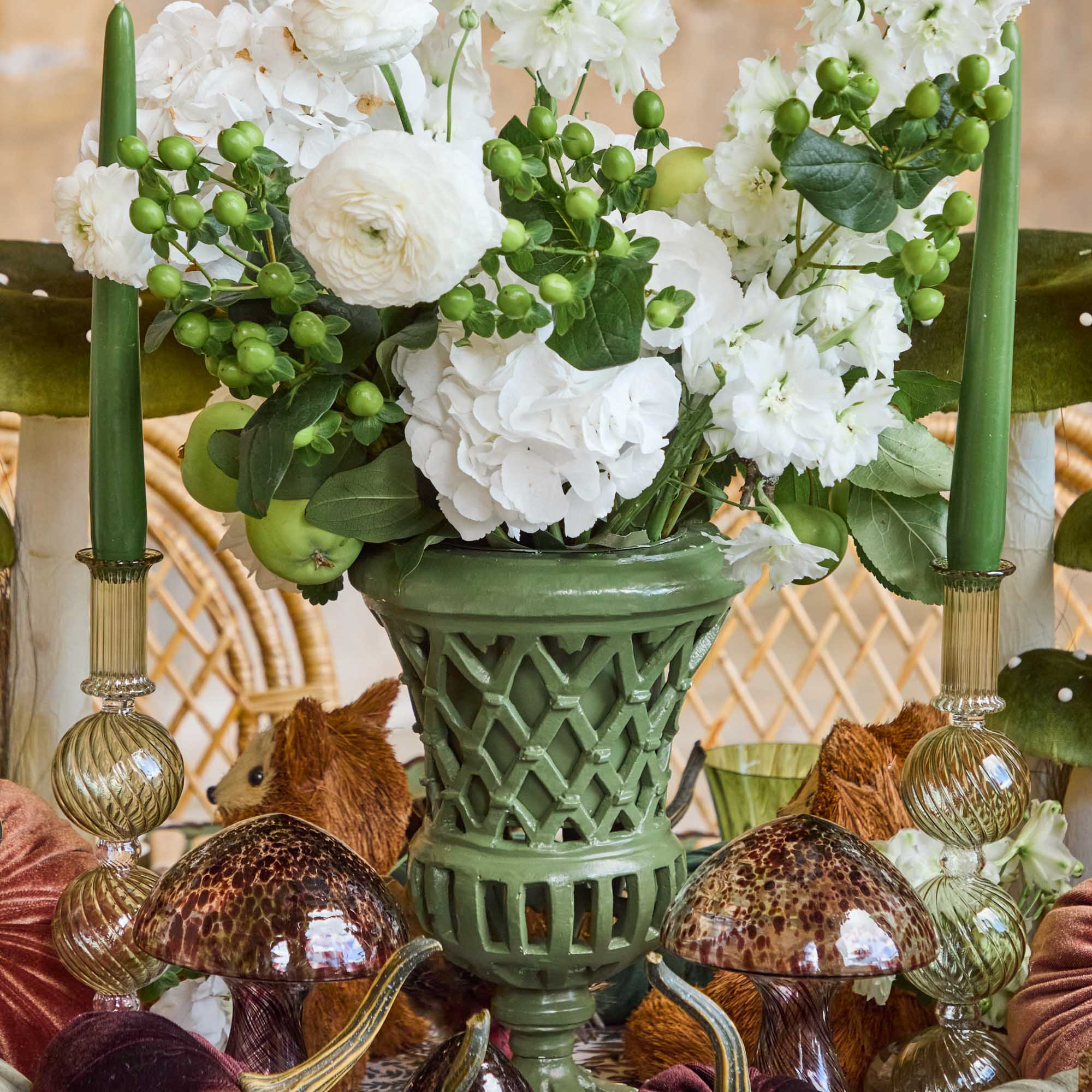Olive Small Camille Candle Holders (Pair) - Image 21