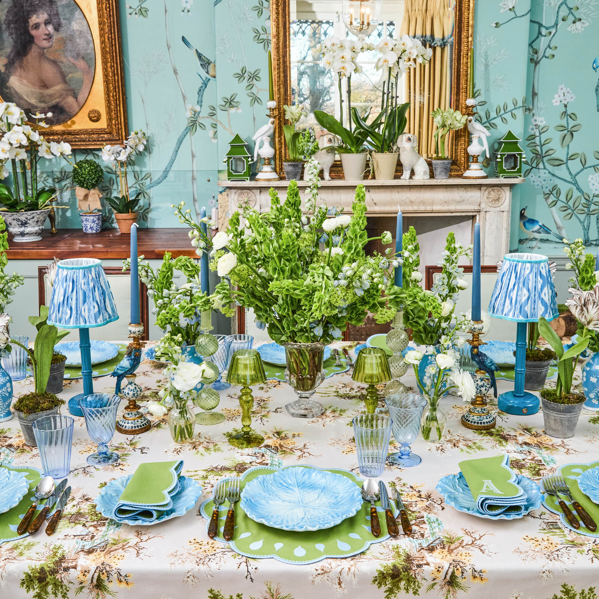 Blue Serena Cabbage Dinner Plate - Image 10