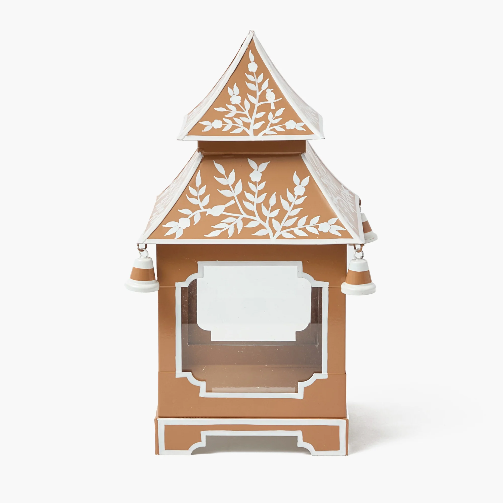 Caramel Chinoiserie Pagoda Lantern