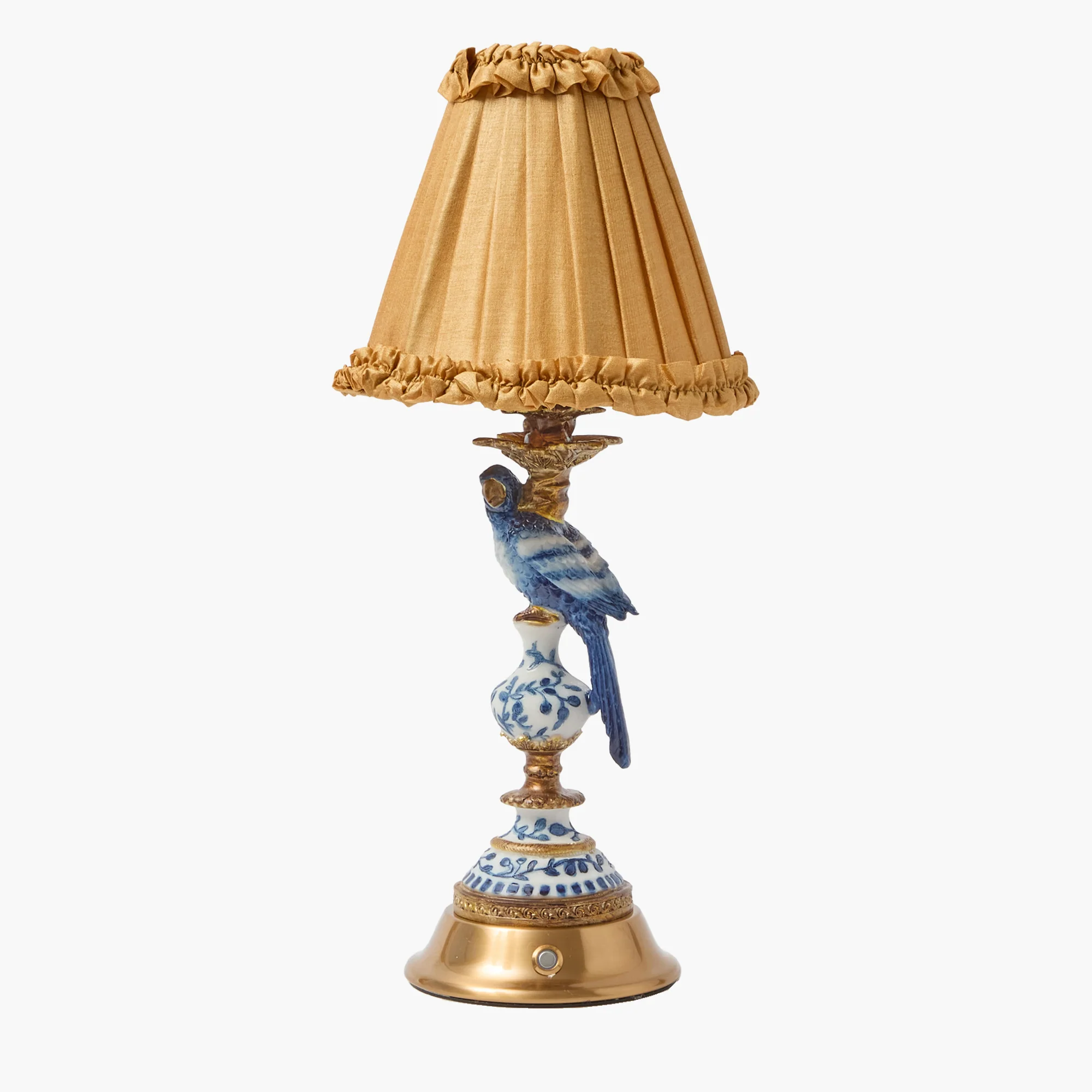 Caramel Frilled Silk Lampshade (18cm) - Image 8