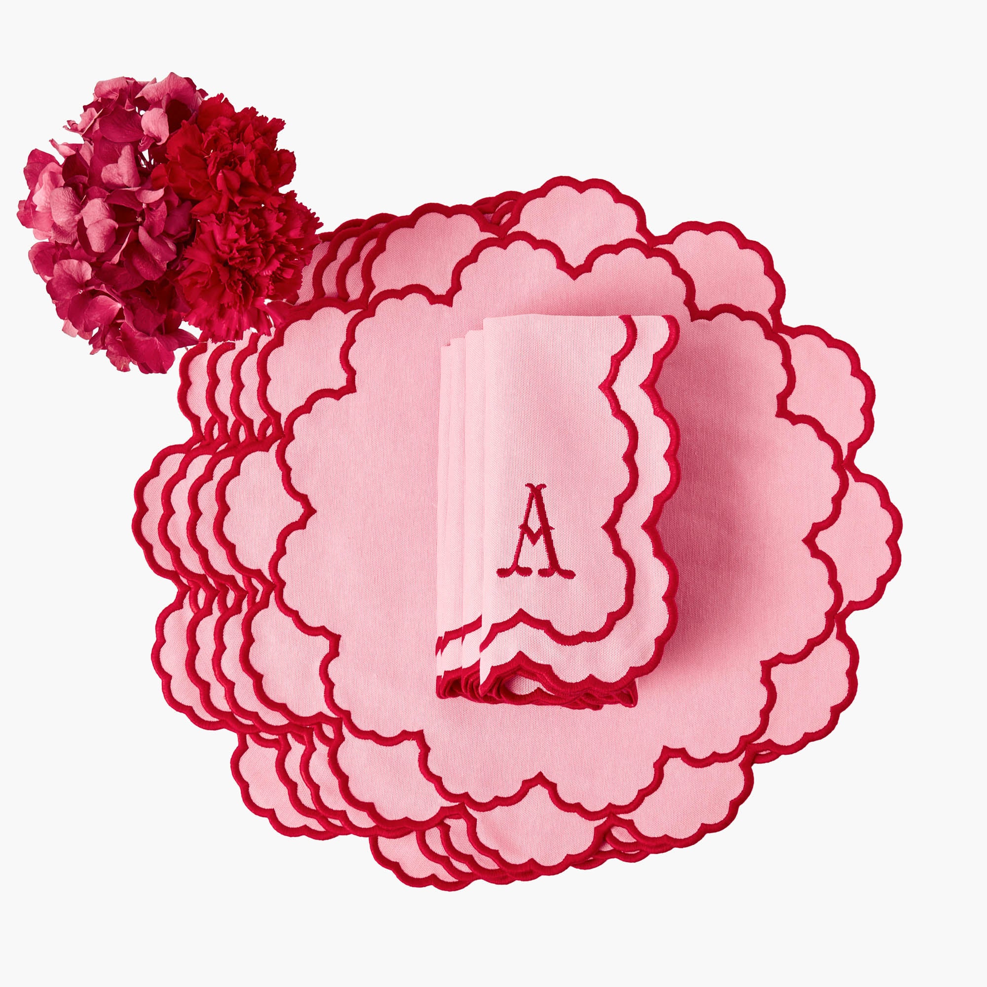 Pink Carolina Napkins (Set of 4) - Image 12