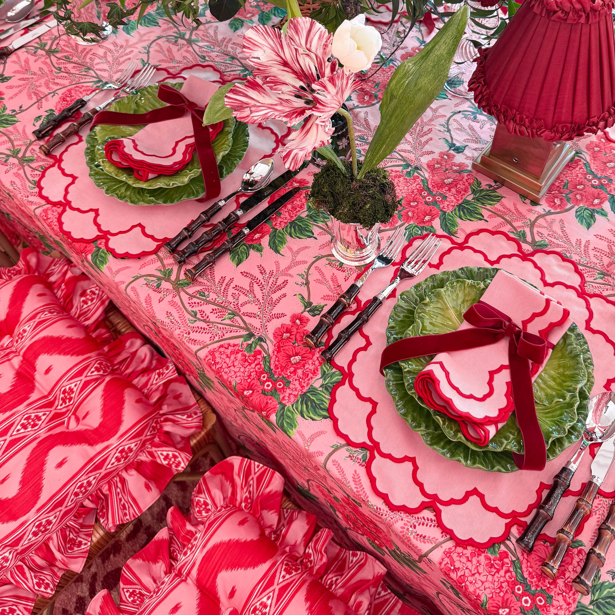 Carolina Pink Placemats & Napkins (Set of 4) - Image 3