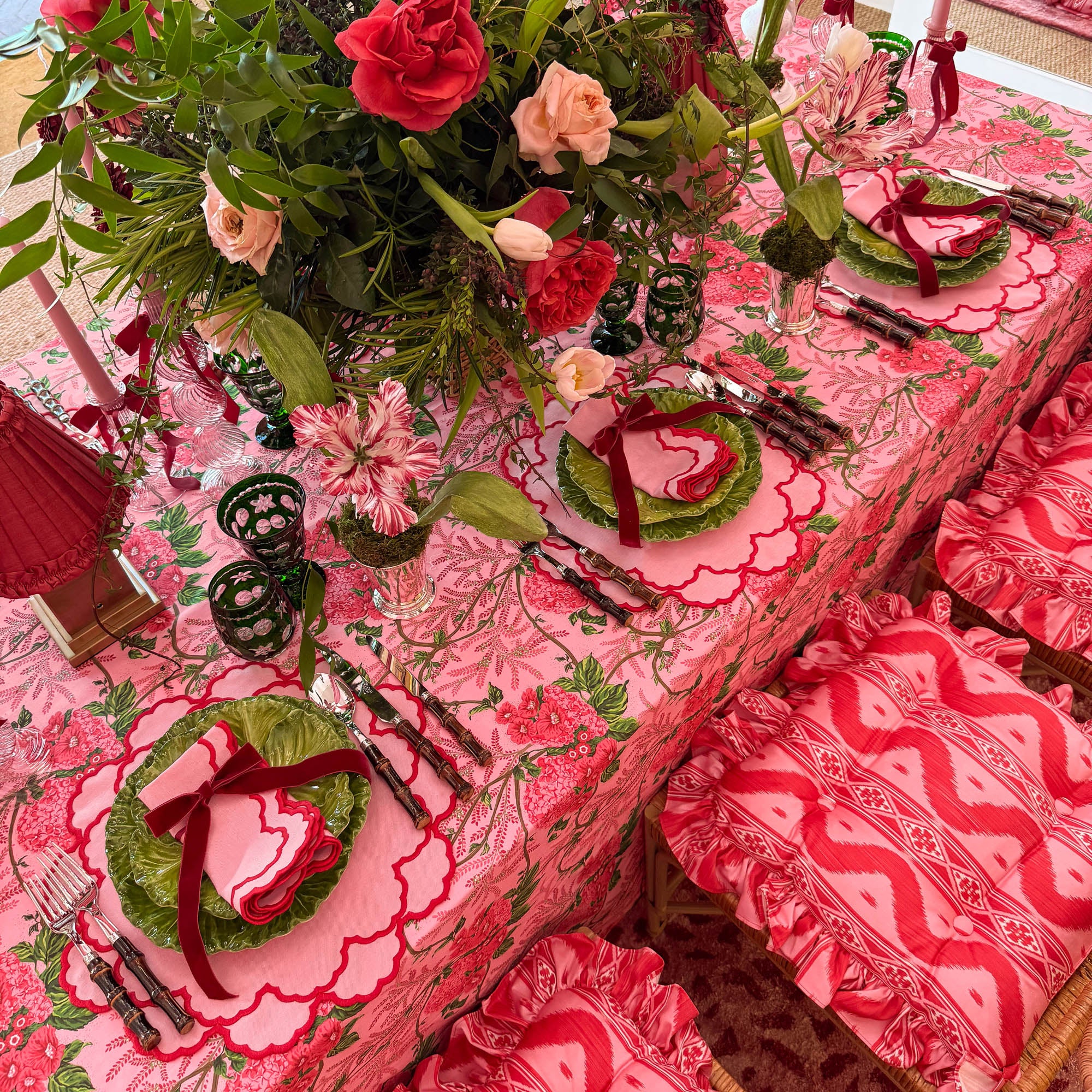 Carolina Pink Placemats & Napkins (Set of 4) - Image 5